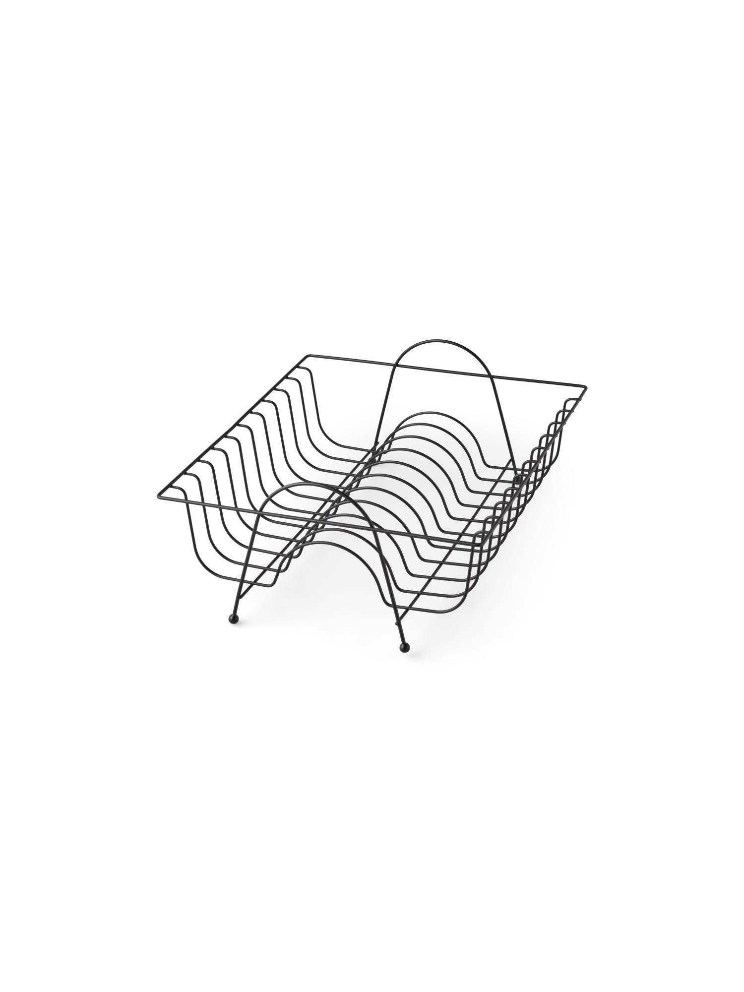 Dish rack Iron. 34.1 x 27.4 x 8.4 cm.
