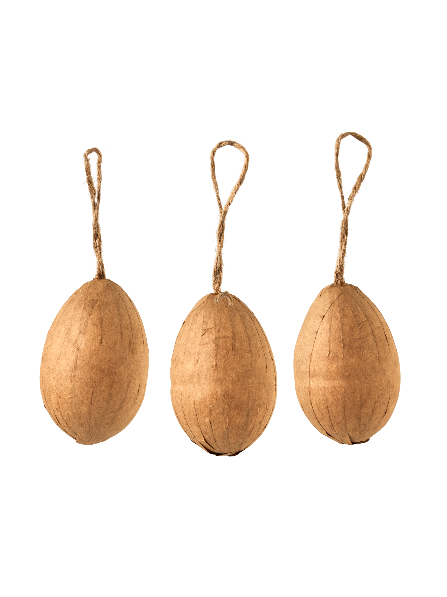 Papier-mâché eggs Paper. 3.6 x 4 cm. 3 pcs.