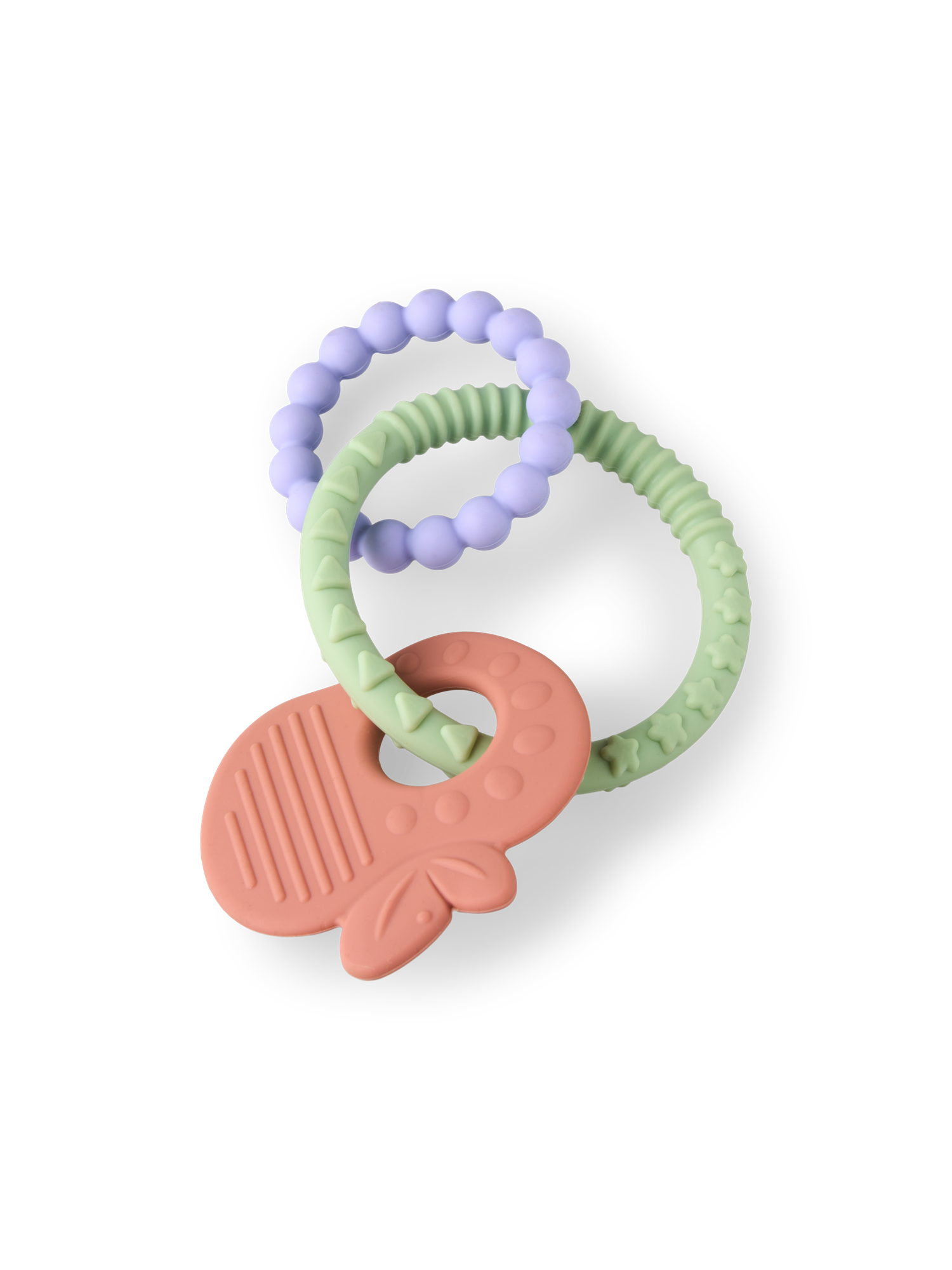 Baby teether ring Silicone. Ø6.5 cm.