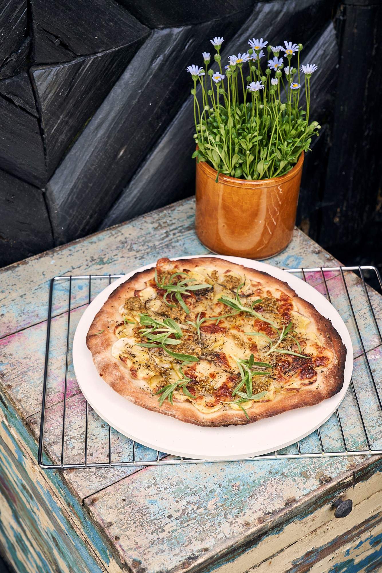 Pizza stone Cordierite stone. 33 cm.