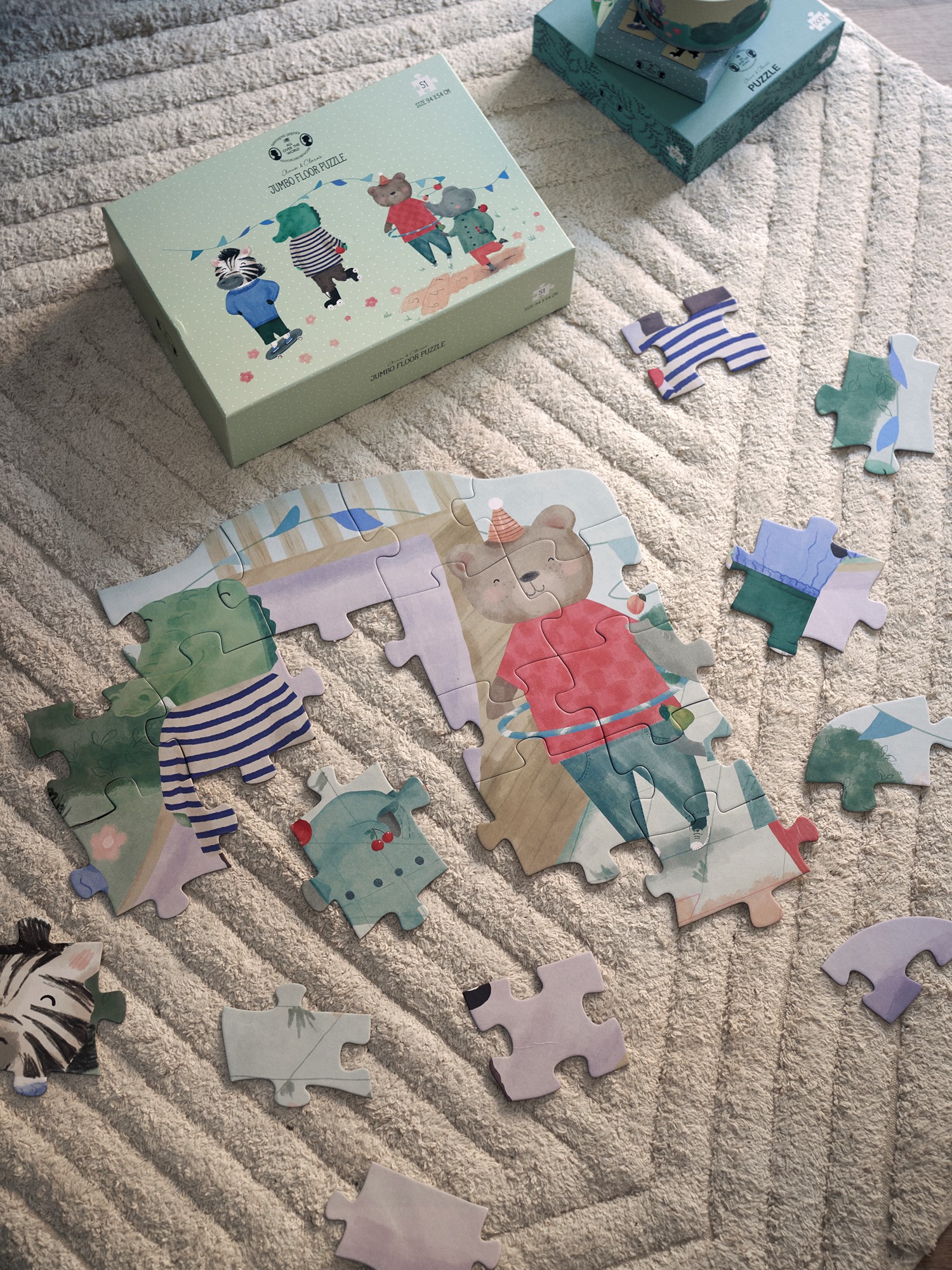 Jumbo puzzle 51 pcs Cardboard. 94.5 x 54 cm. 51 pieces.