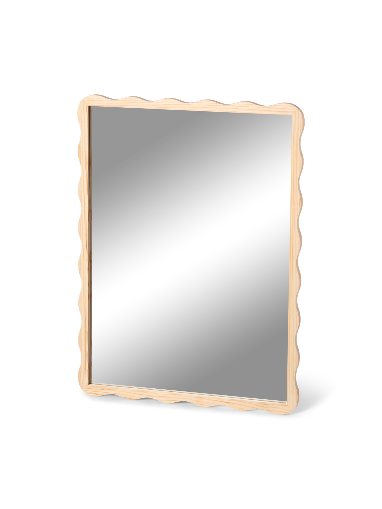 Mirror Pinewood/glass. 37.6 x 50 cm.