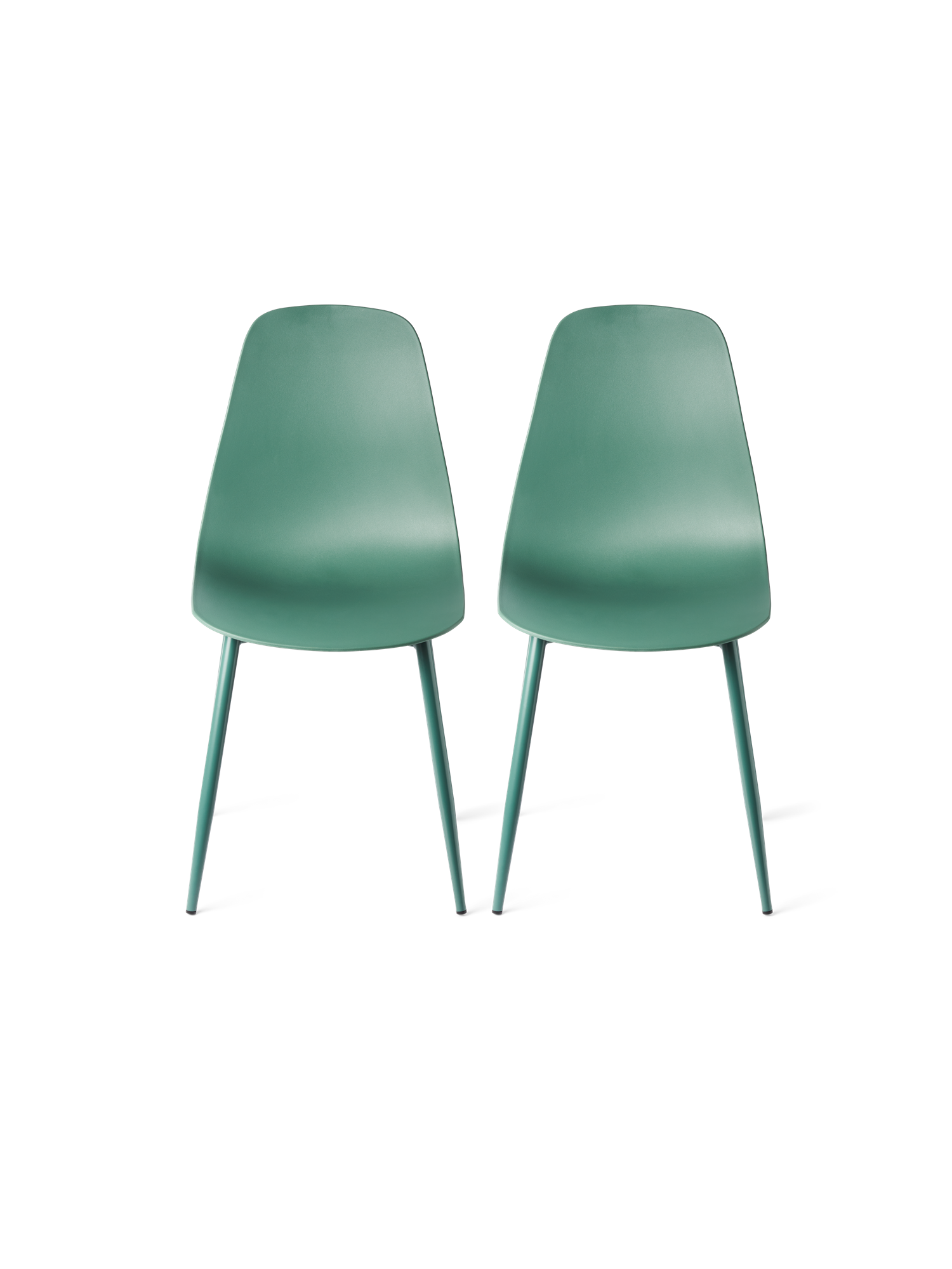 Chairs 2-pack Iron/polypropylene. 40 x 47 x 87 cm. 2 pcs.