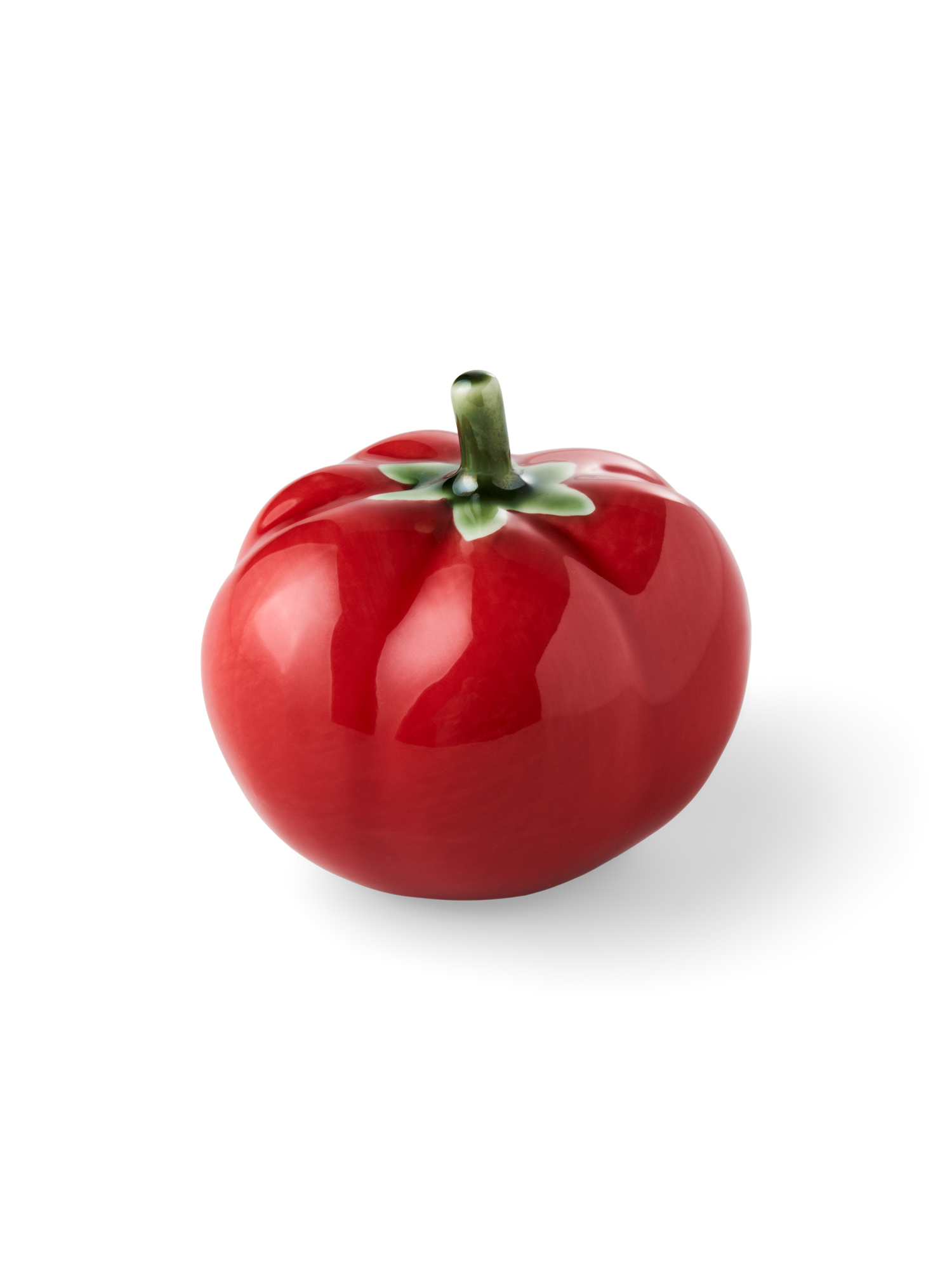 Decorative tomato Porcelain. 8 x 8 x 6.6 cm.