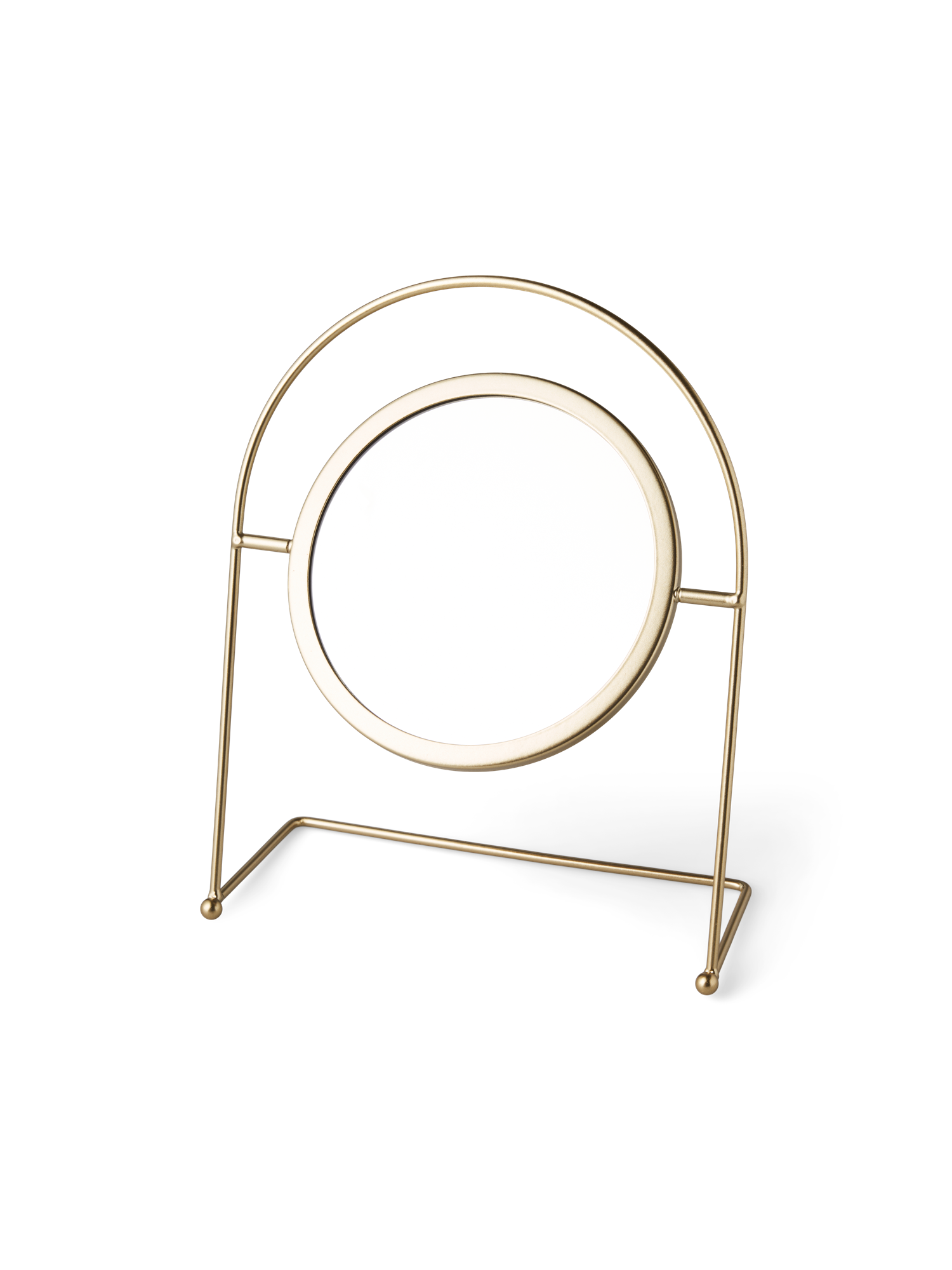 Table mirror Metal/glass. 17 x 23 cm.