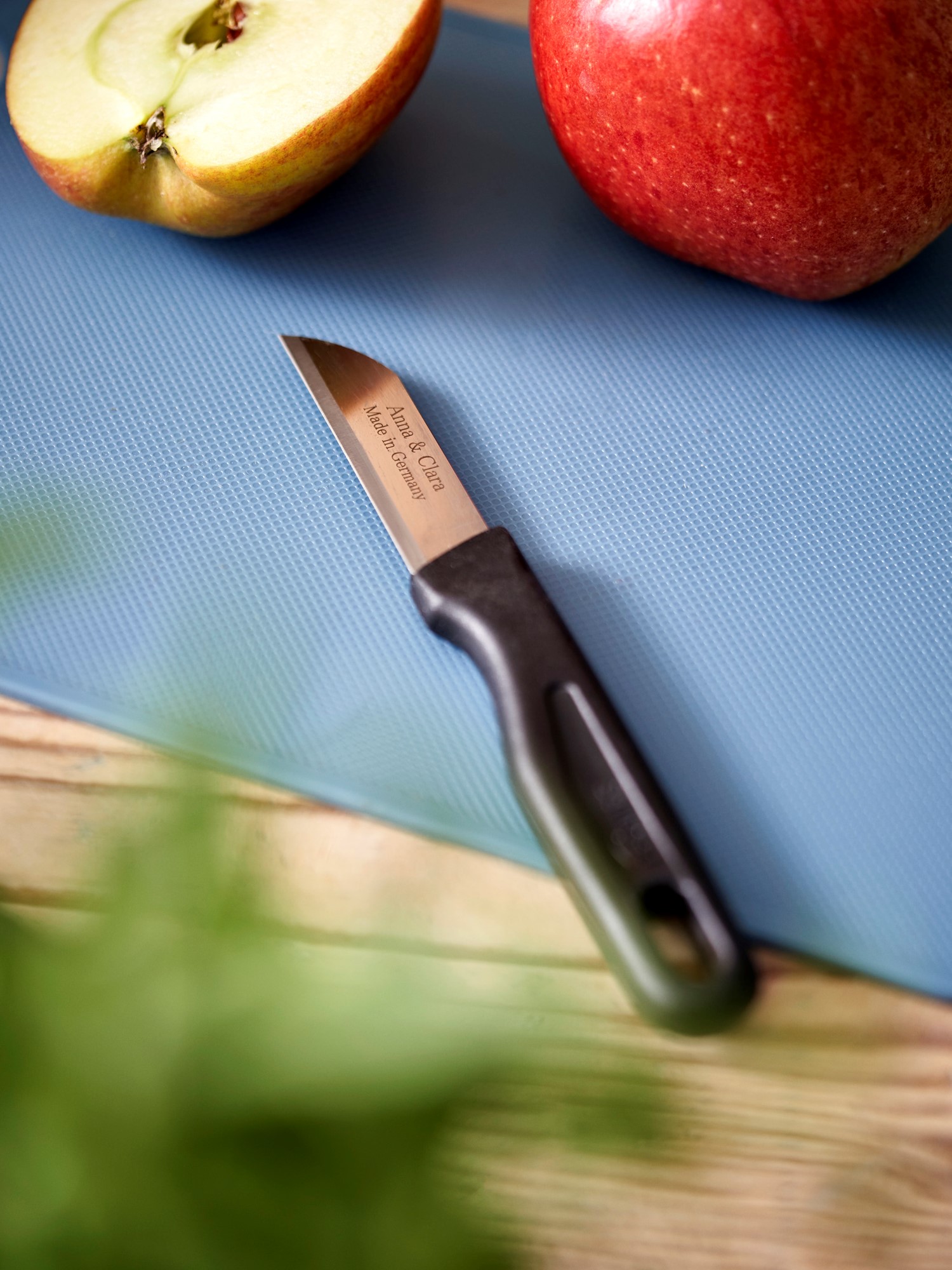 Paring knife Plastic/stainless steel. 16 x 2 cm.