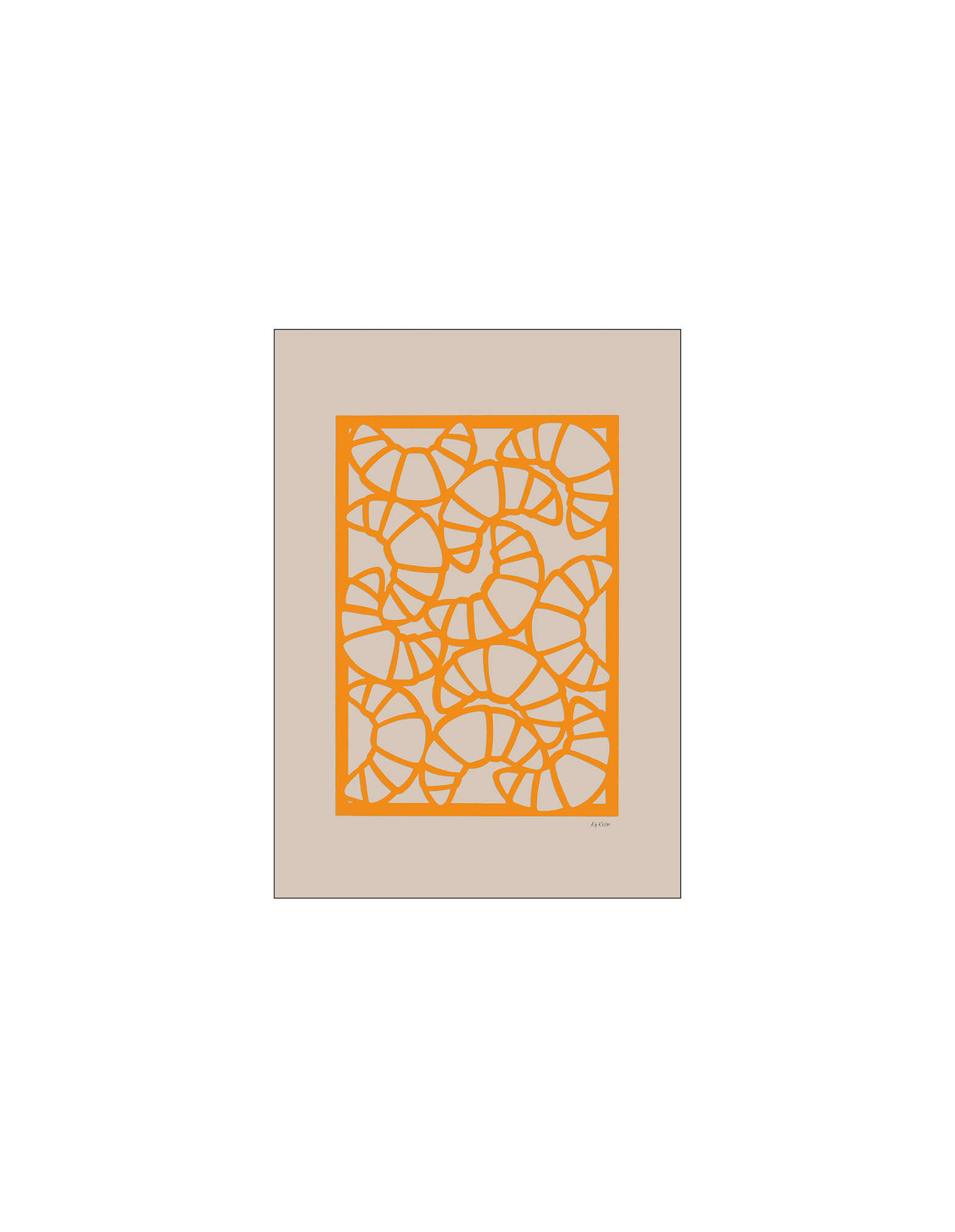 Poster Croissants A4 Annemette Glud Kloster.