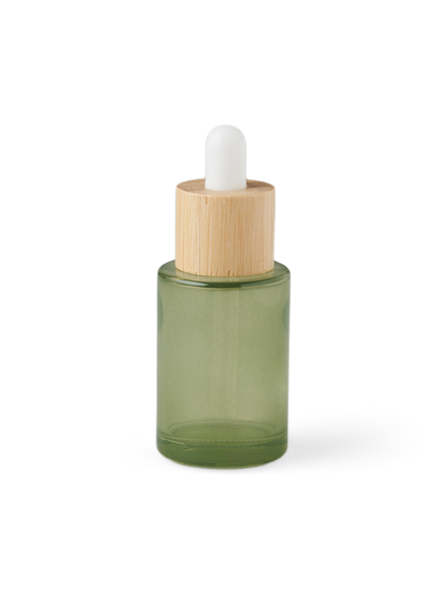 Travel bottle with pipette 30 ml Glass/bamboo. 30 ml.