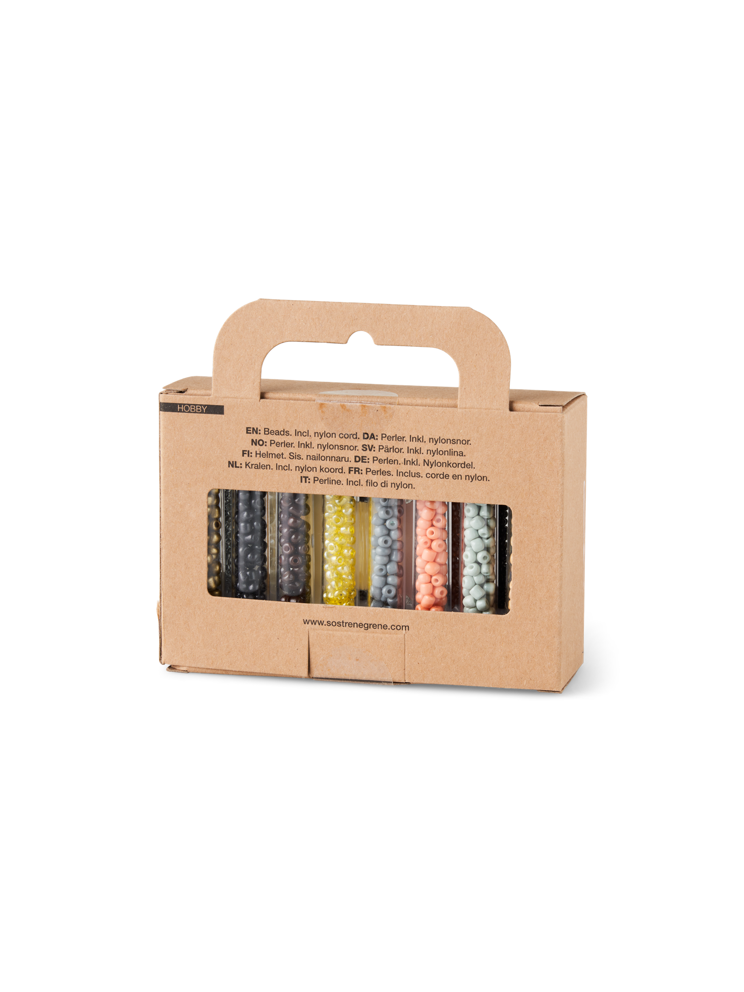 Beads set 2 sizes. 16 x 5 g.