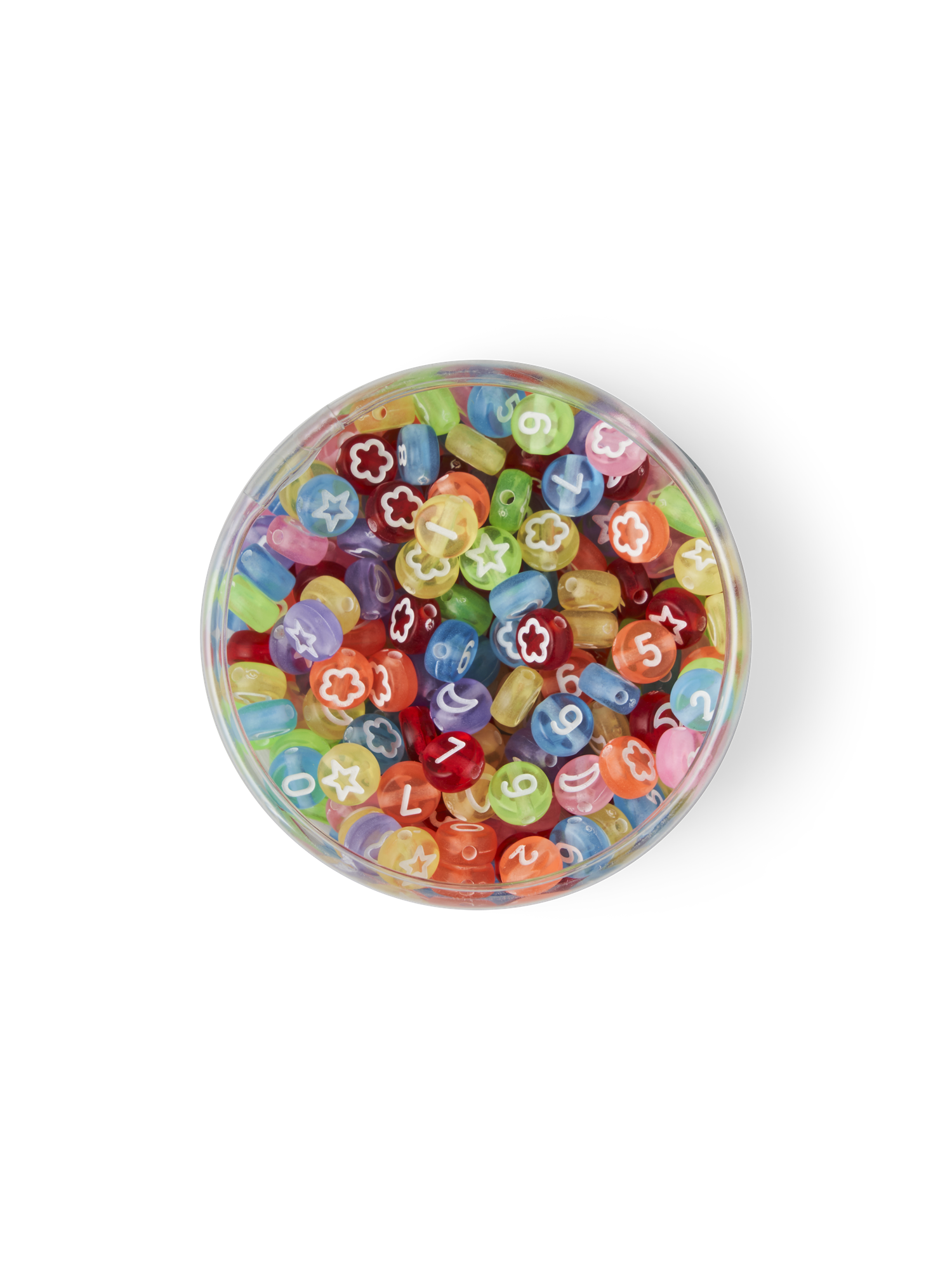 Beads Polystyrene/acrylic. 30 g. Ø7 mm.