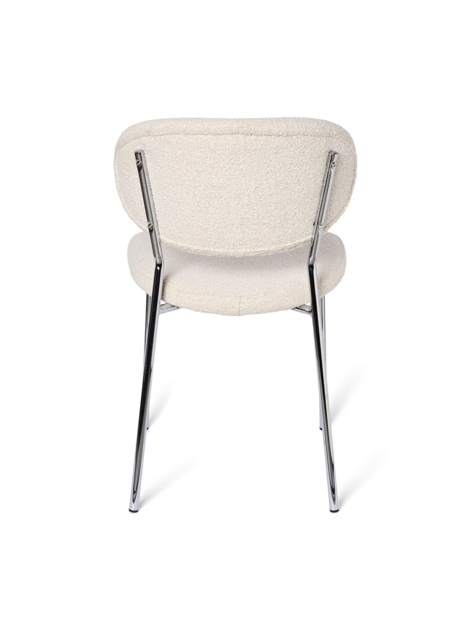 Chair with bouclé fabric 47 x 43.5 x 87.5 cm.