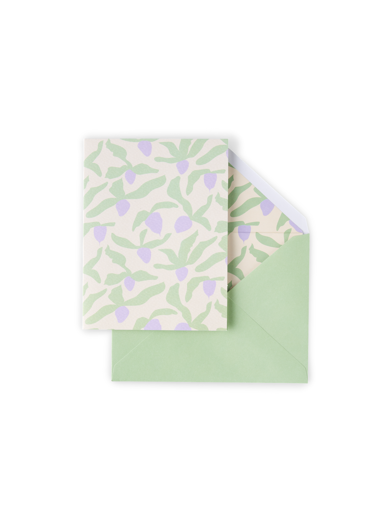 Card with envelope Paper. 11.4 x 16.2 cm.