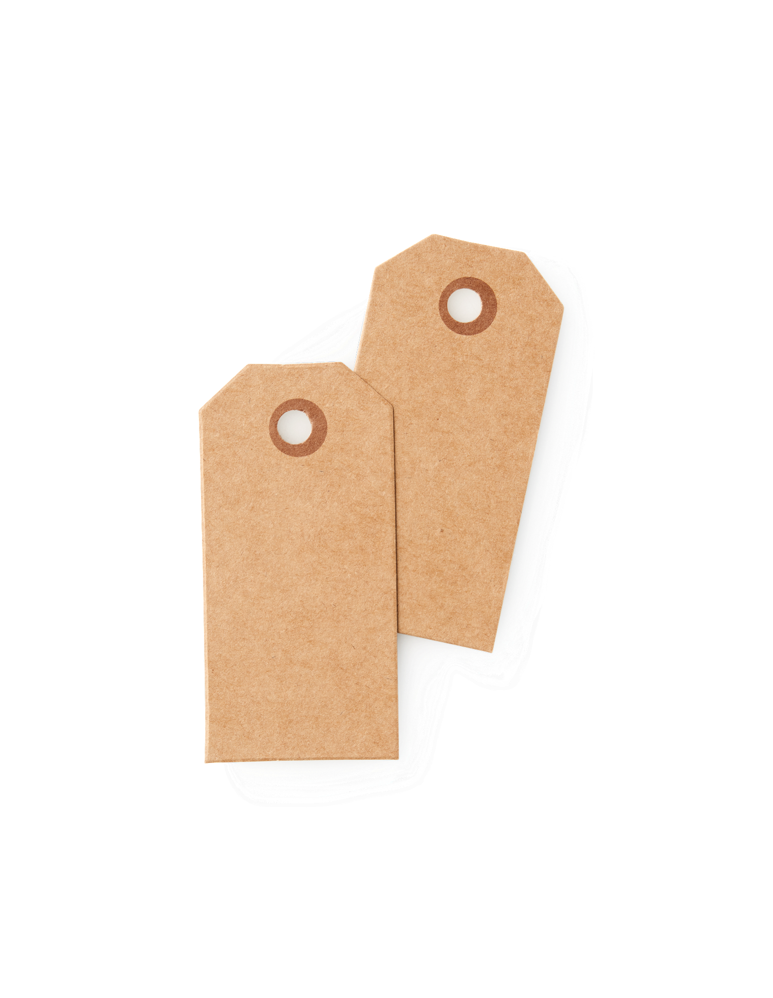 Manila tags Paper. 8 x 4 cm. 20 pcs.