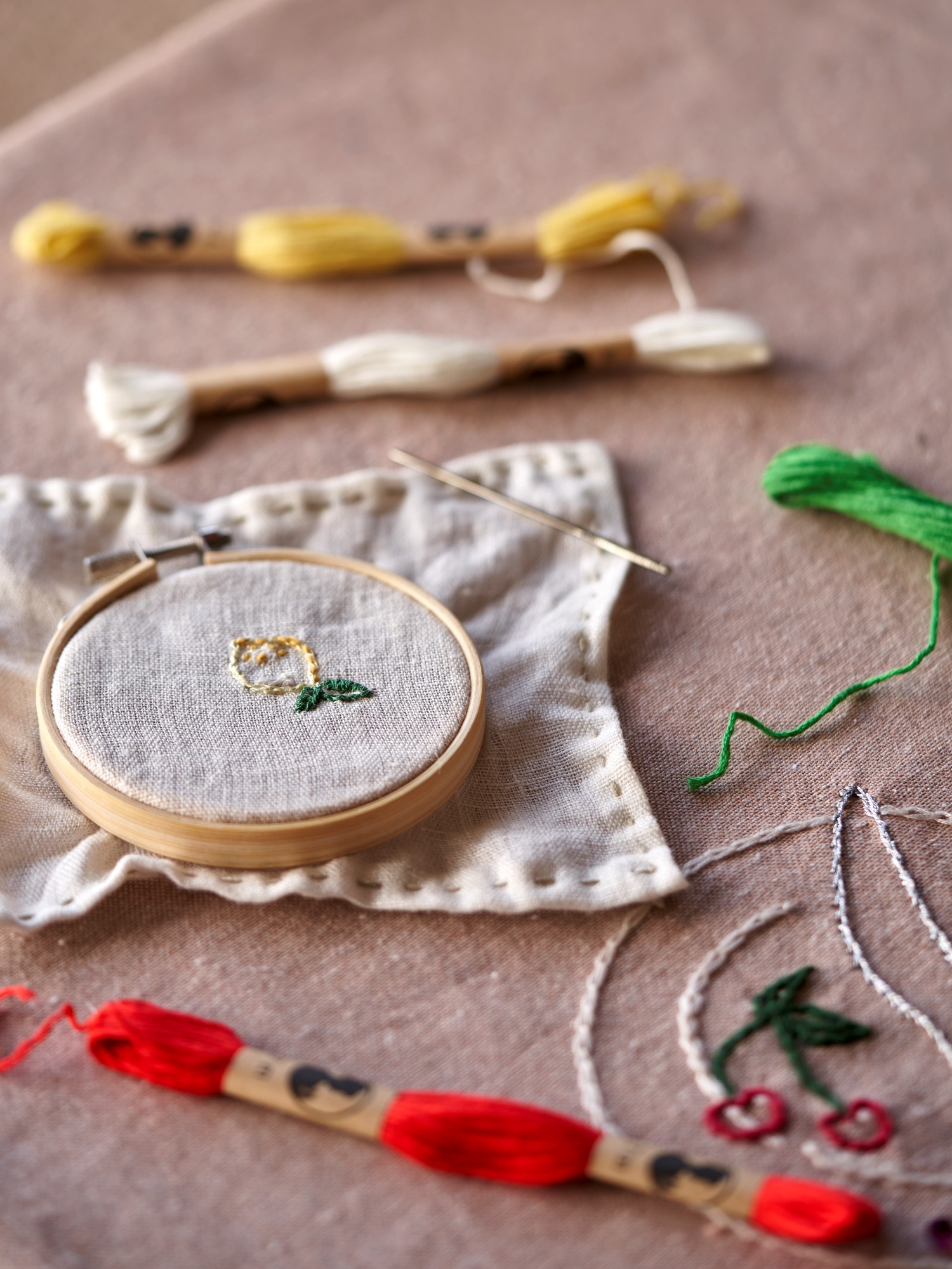 Embroidery frame Bamboo. 7.5 cm.