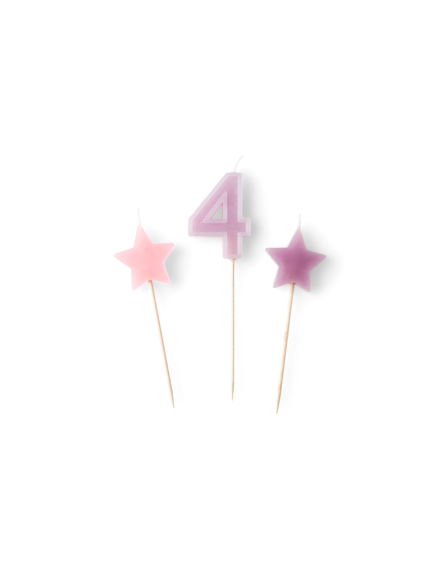 Cake candles Paraffin wax. 3 pcs.