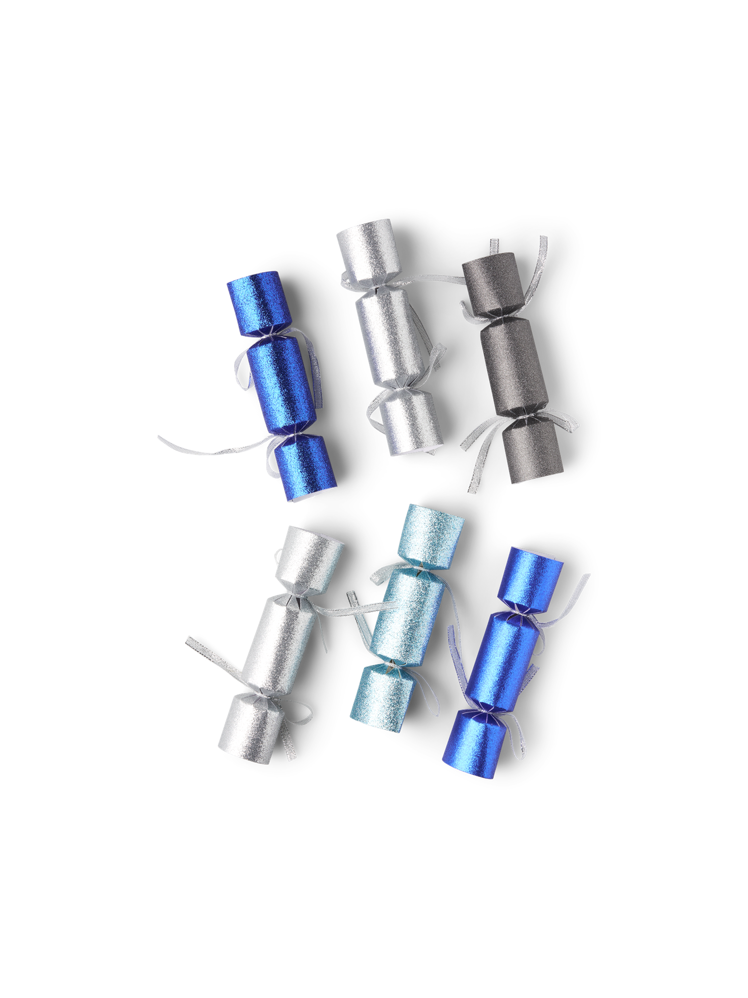 Decorative party crackers Paper. 4 x 15 cm. 6 pcs.