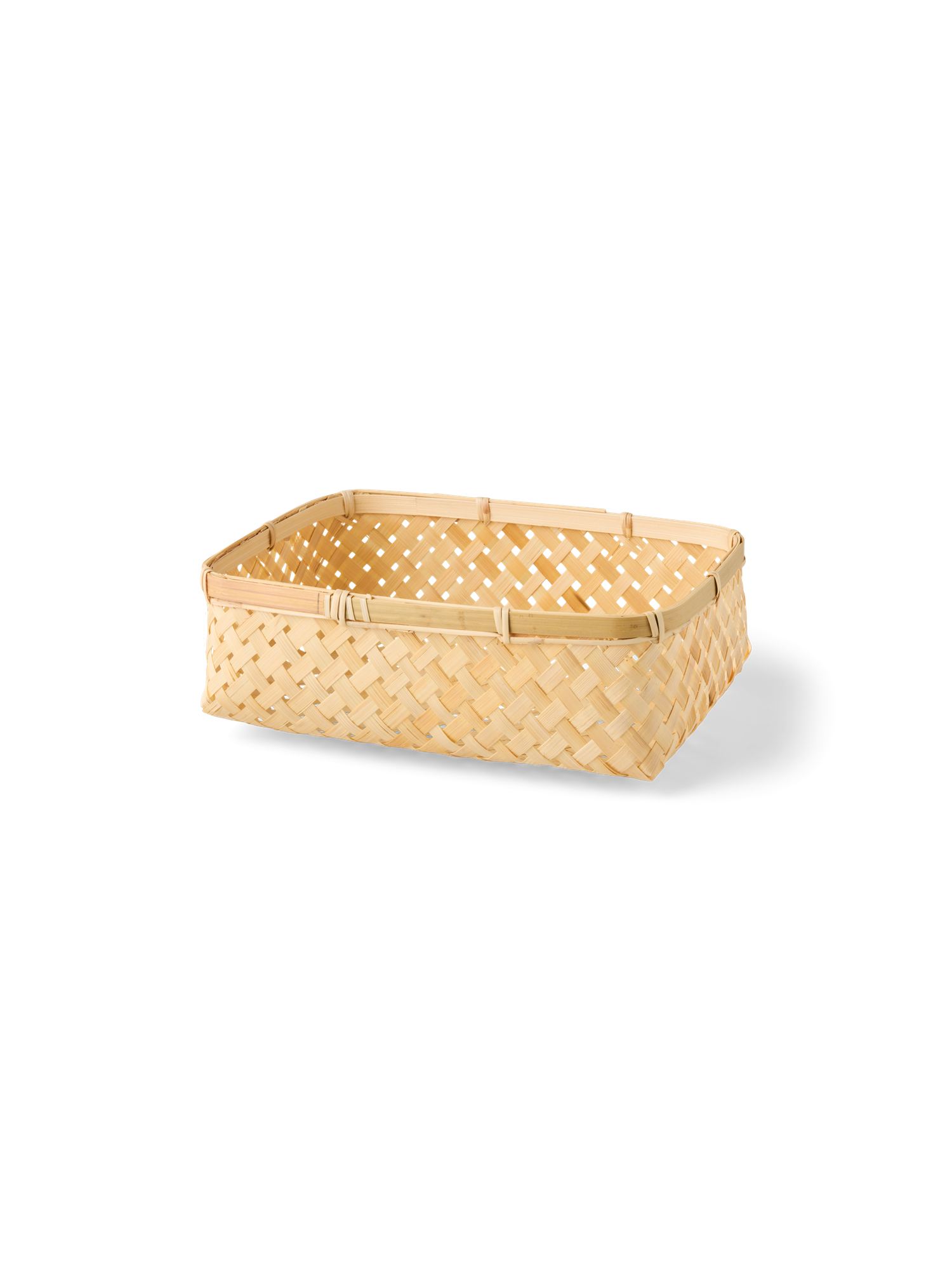 Basket Bamboo. 27.5 x 19.3 x 9 cm.
