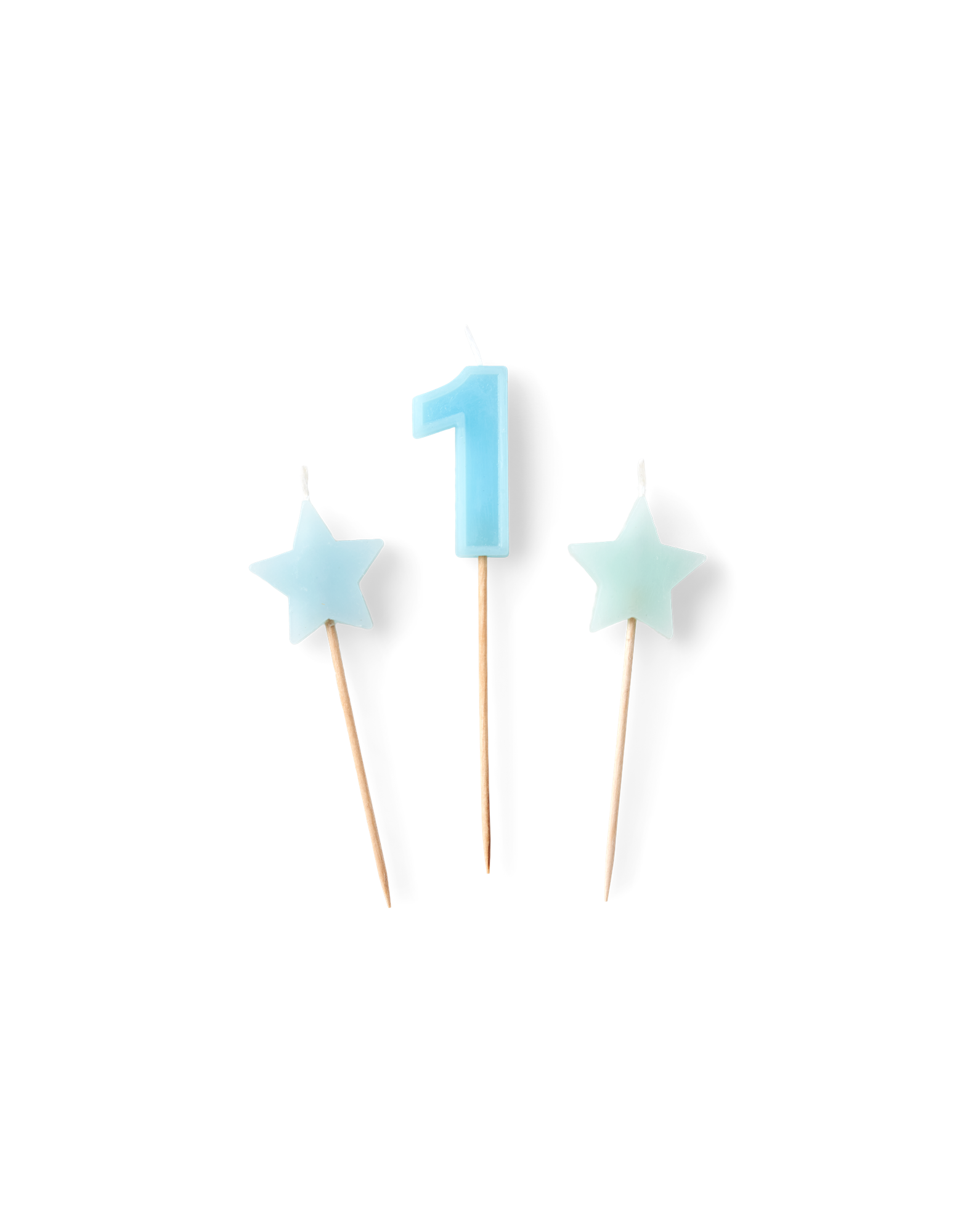 Cake candles Paraffin wax. 3 pcs.