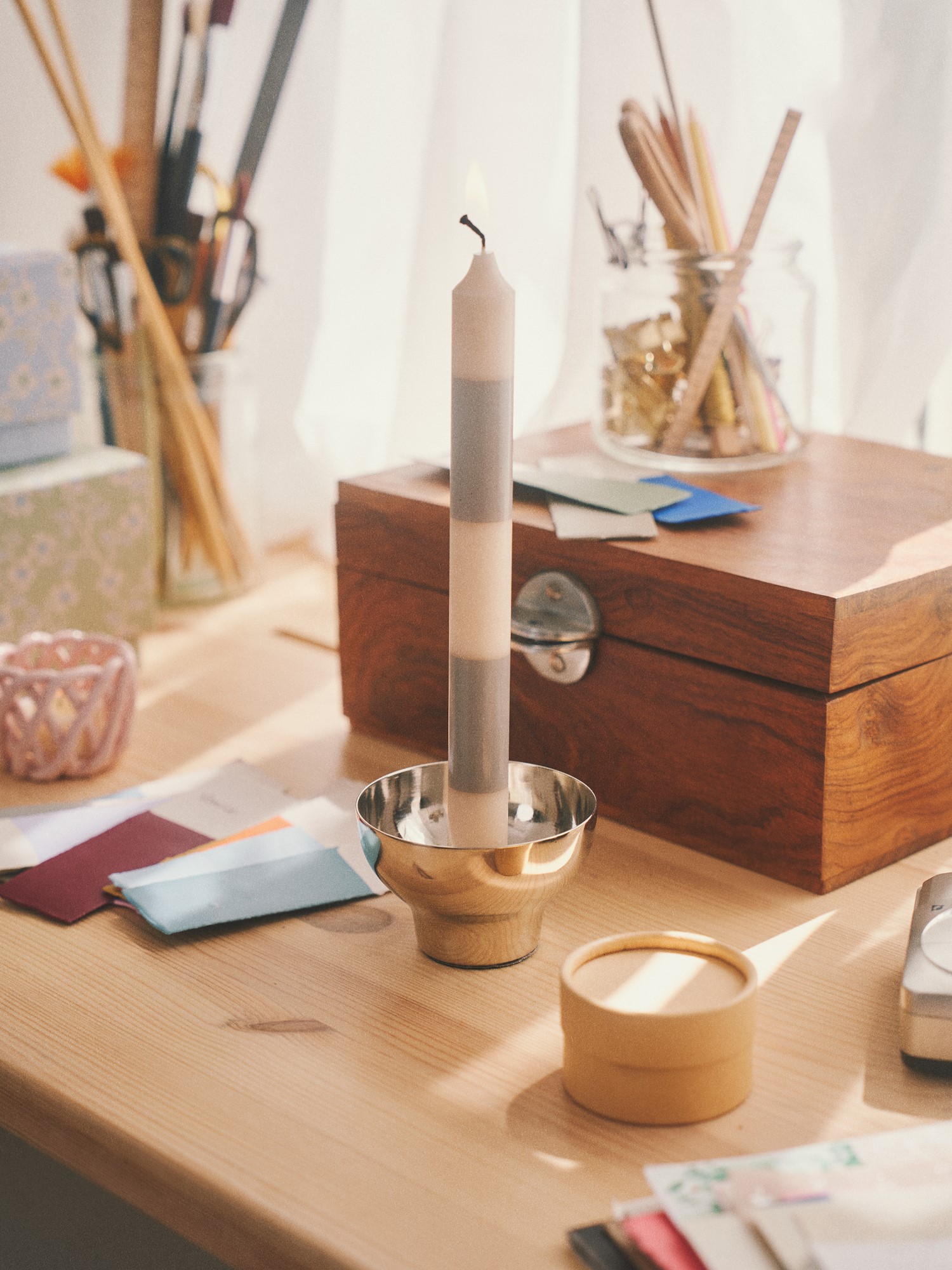 Candles 25 cm Ø2.2 x 25 cm. 2 pcs.