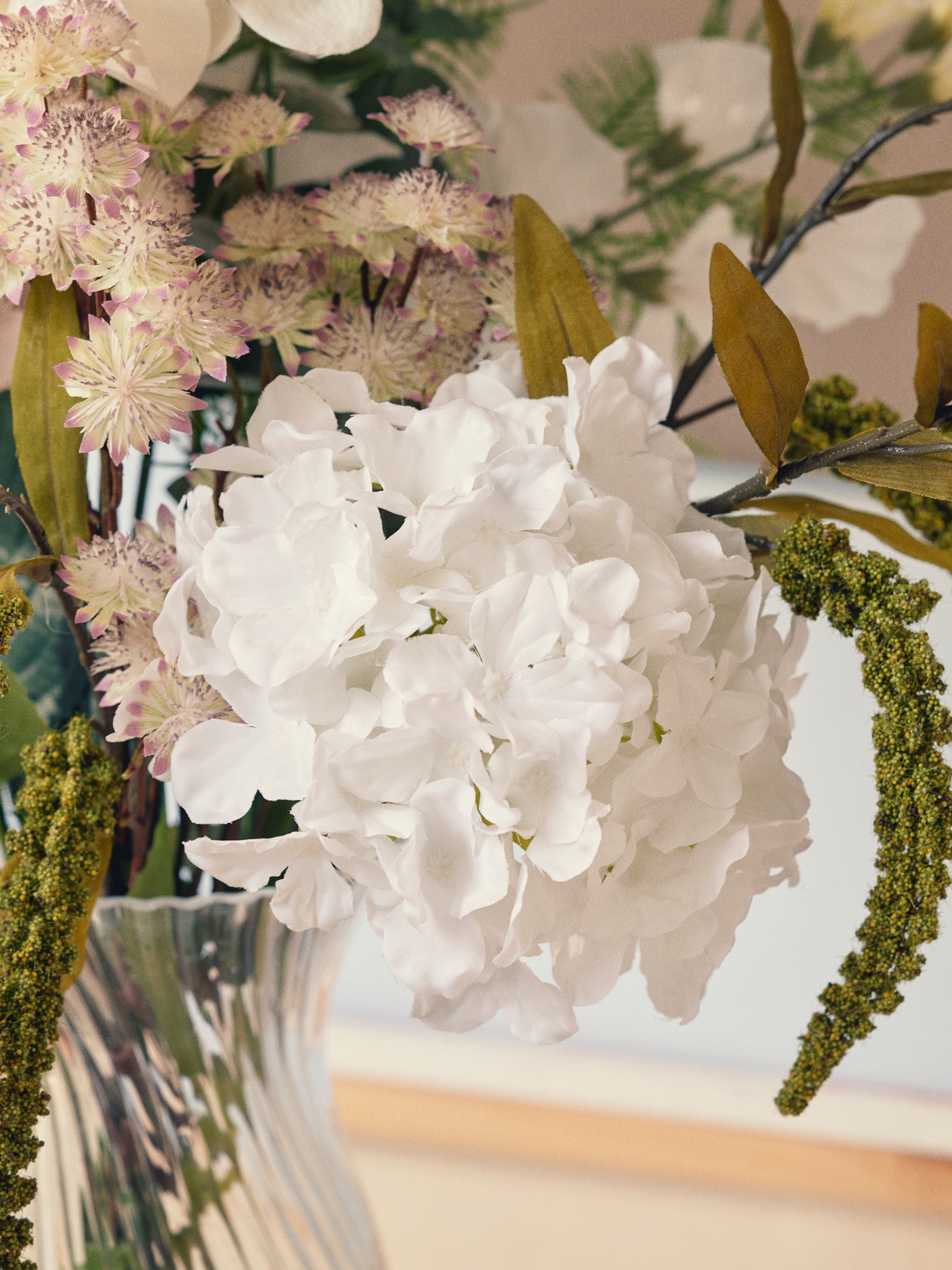 Artificial flower hydrangea 68 cm.