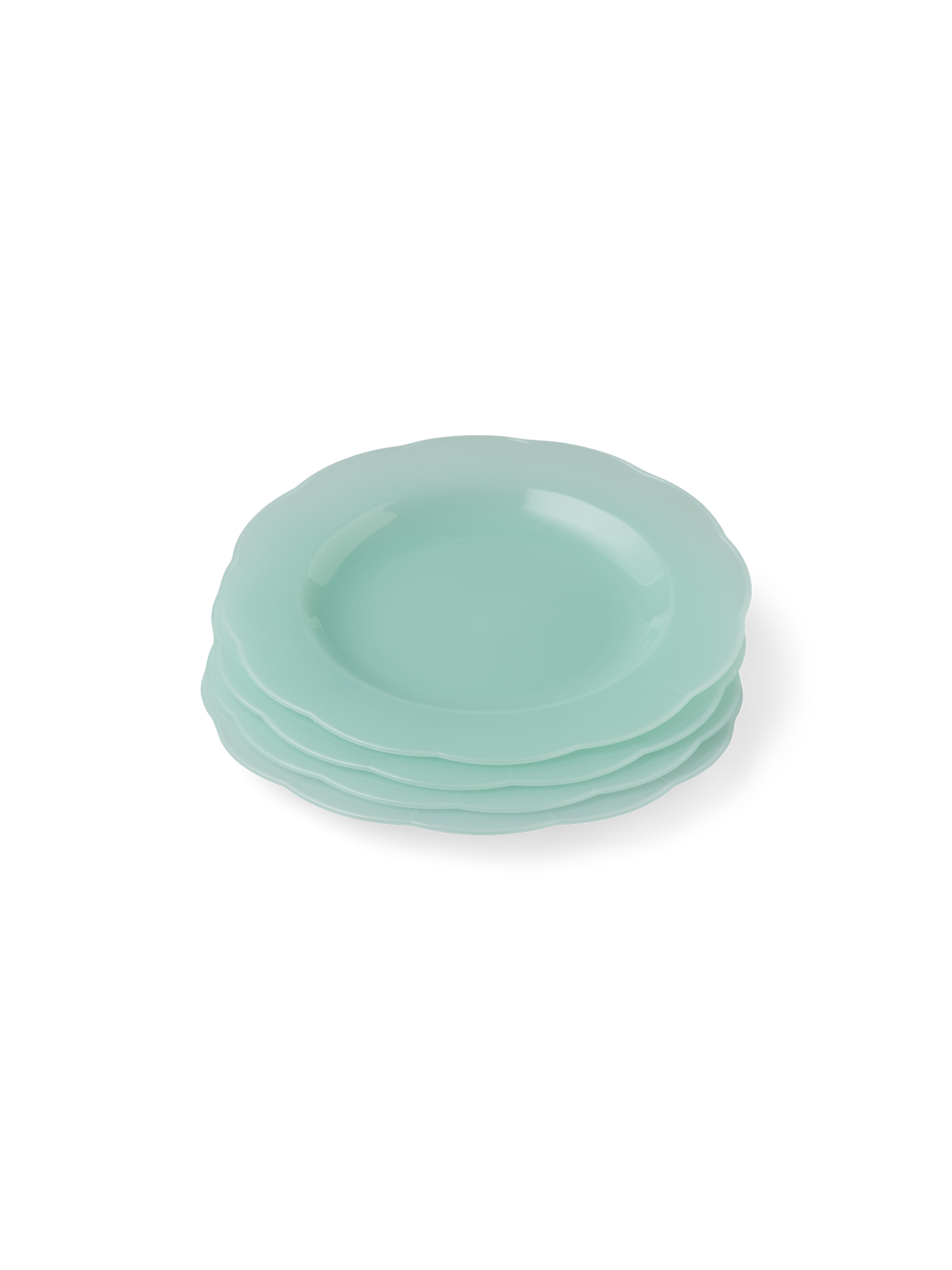 Reusable plastic plates 4-pack Ø24. 4 pcs.