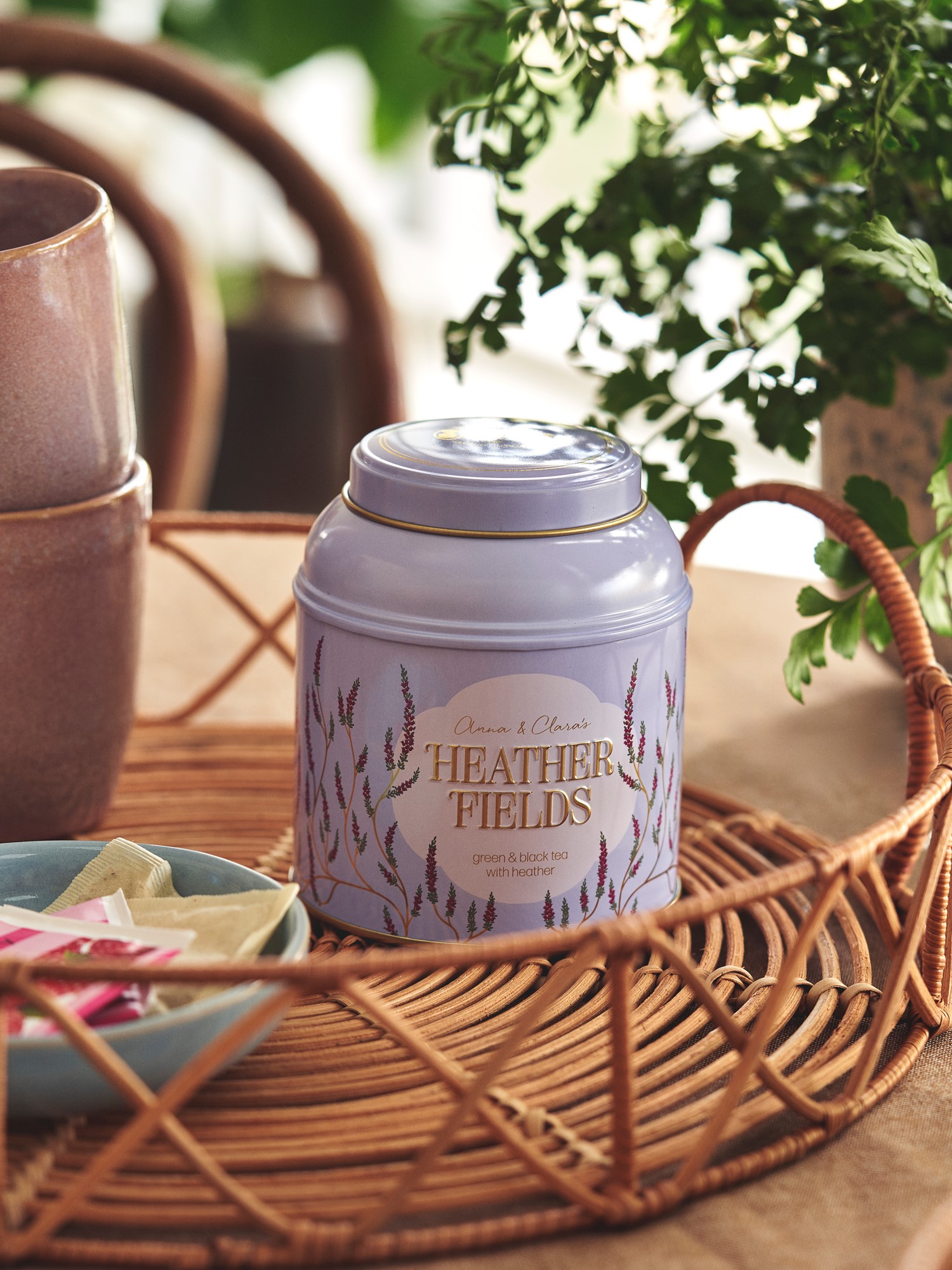 Heather Fields tea Green and black tea with heather.