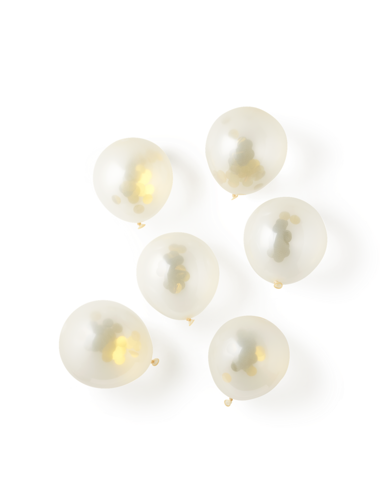 Balloons with confetti Latex. 30 cm. 6 pcs.