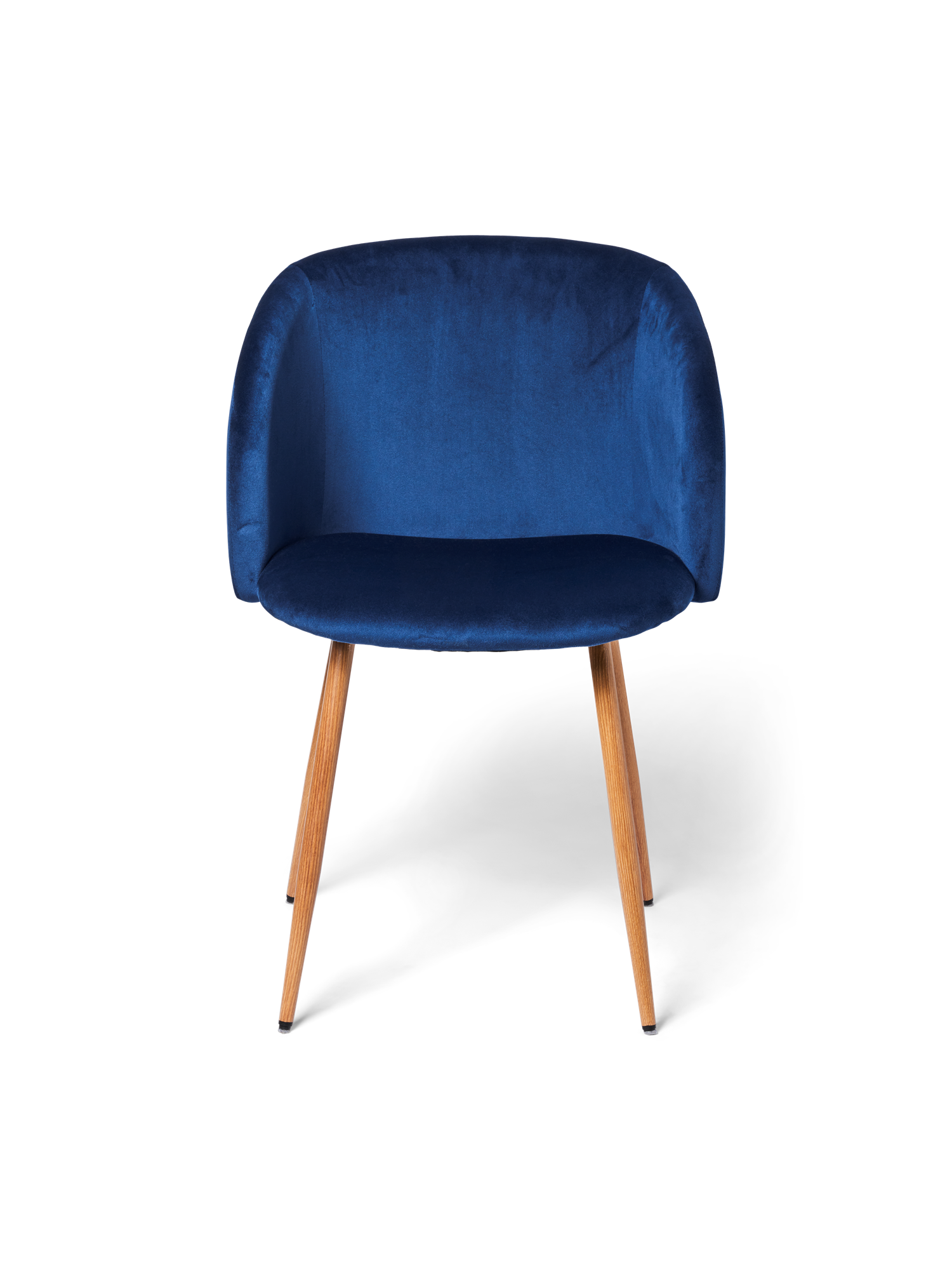 Velvet chair nPolyester/poplar wood/iron. 54 x 47 x 81 cm.