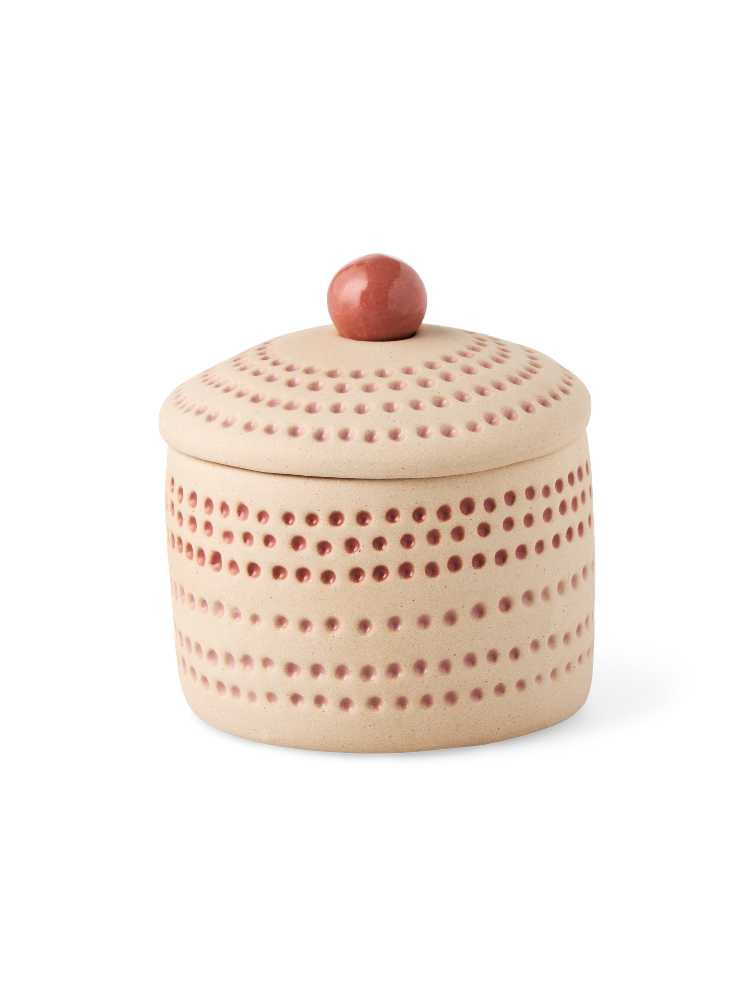 Decorative jar Stoneware. Ø8.5 x 9 cm.