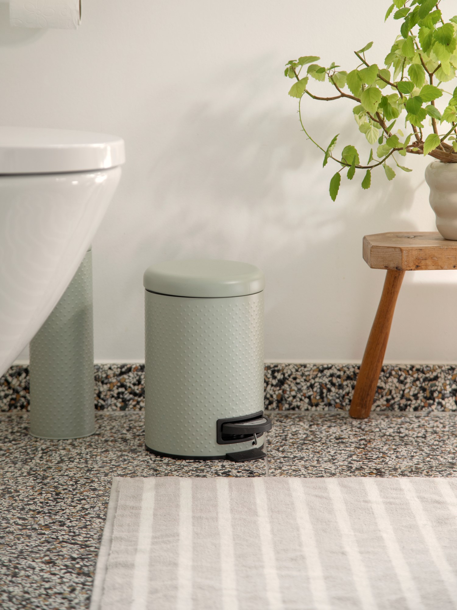 Bathroom bin Metal. Ø22 x 25 cm.