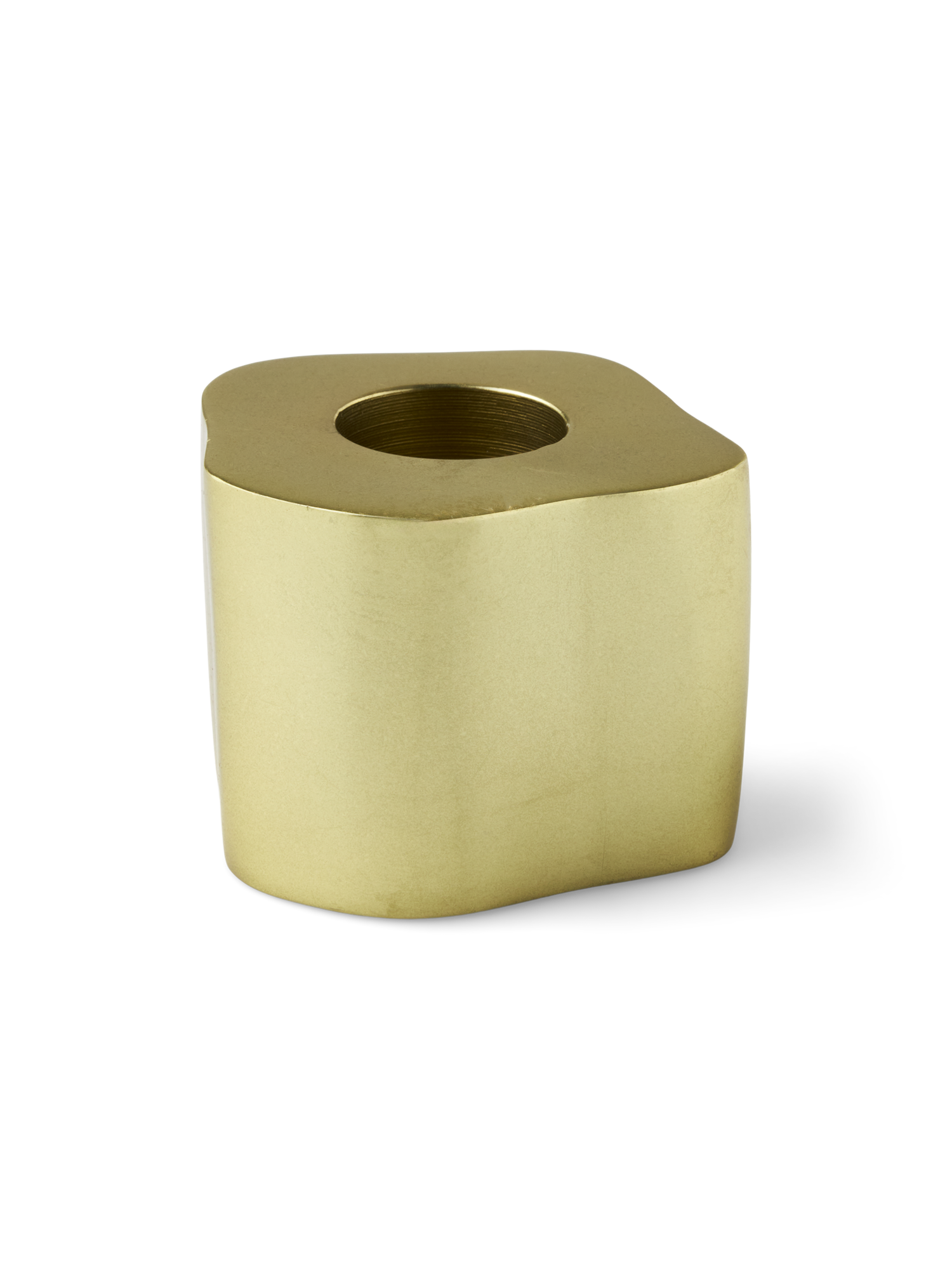 Candleholder Aluminium. 4.7 x 5.1 x 4 cm.