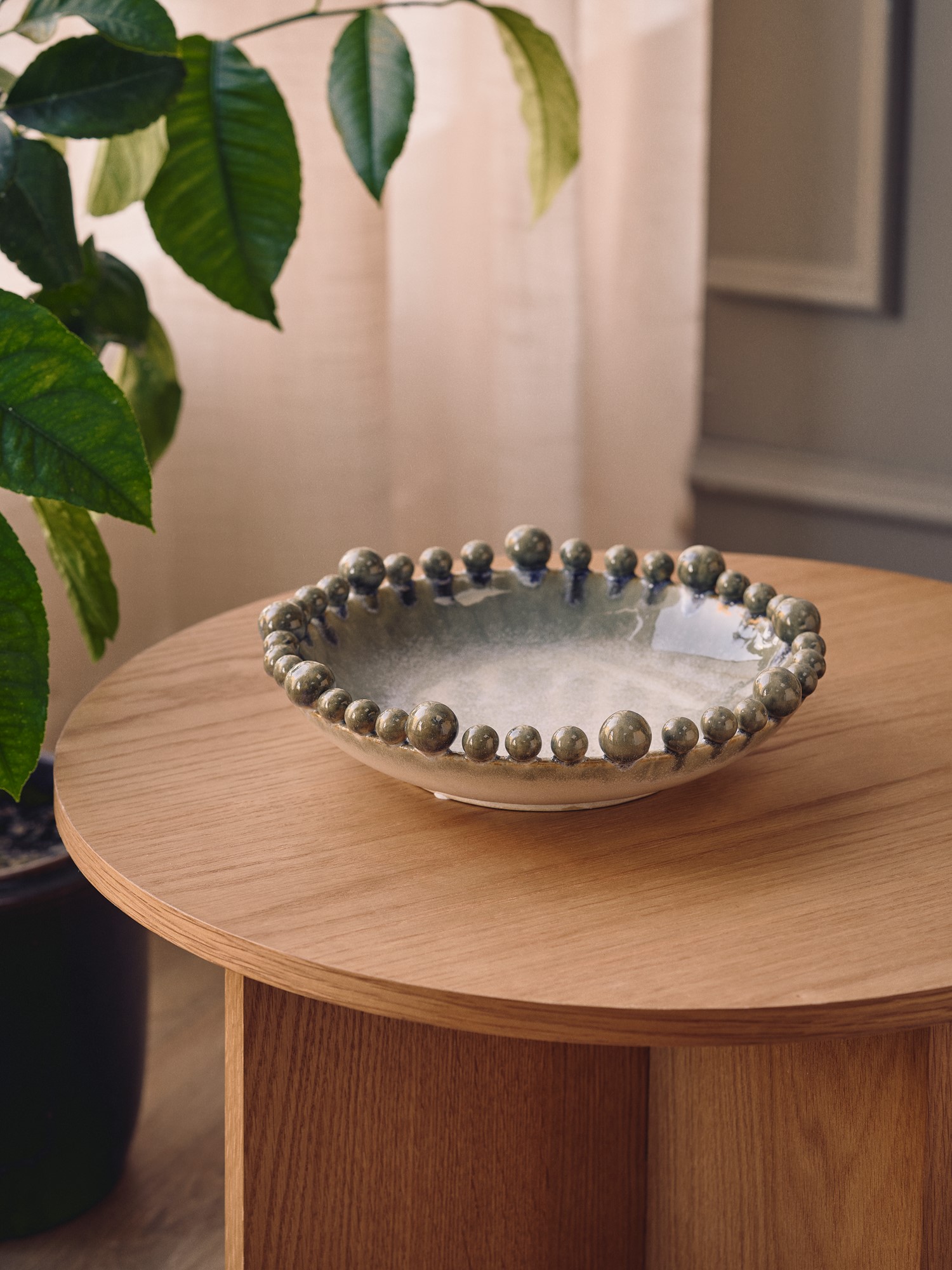 Decorative tray Ceramic. Ø24 x 6 cm.