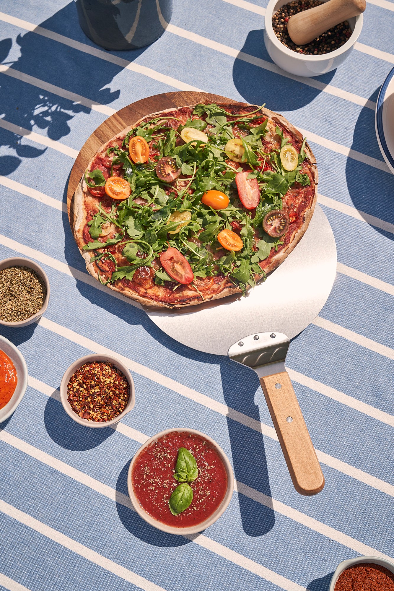 Pizza peel Stainless steel/beech wood. 25.5 cm.