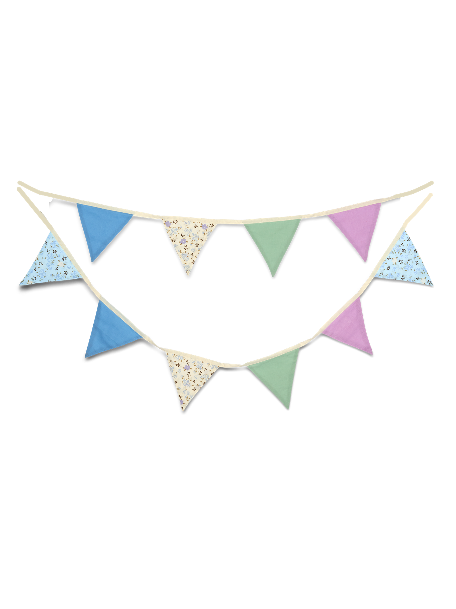 Fabric garland Cotton. 14 x 16 cm.