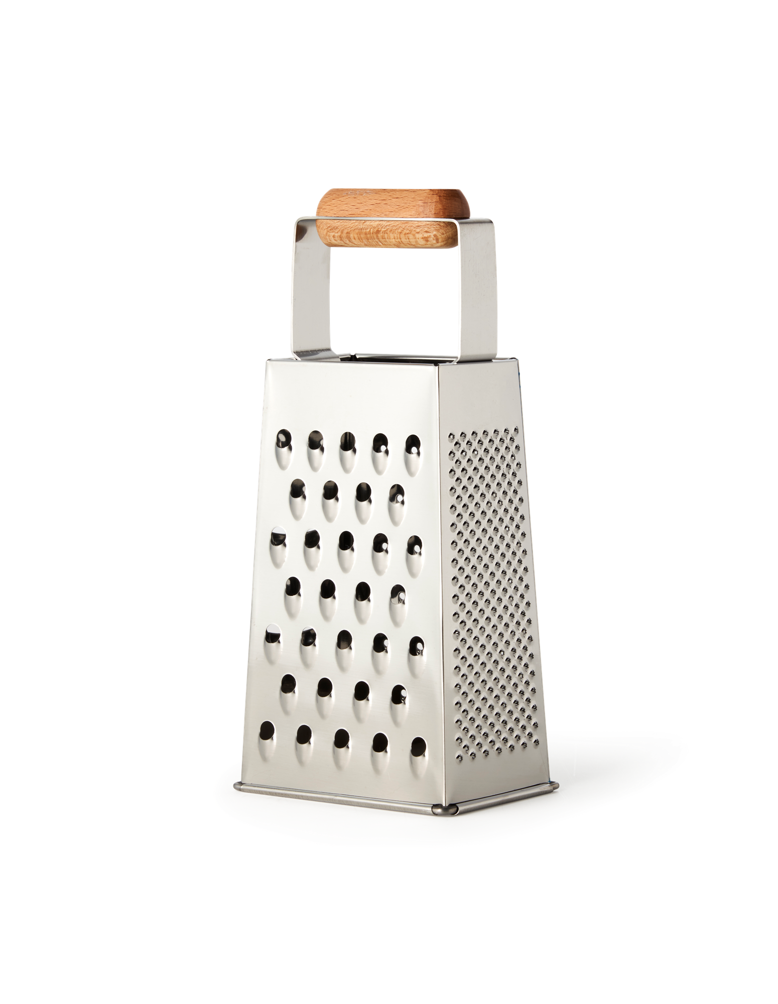 Grater Stainless steel/birch wood. 8.7 x 6.4 x 17.5 cm.