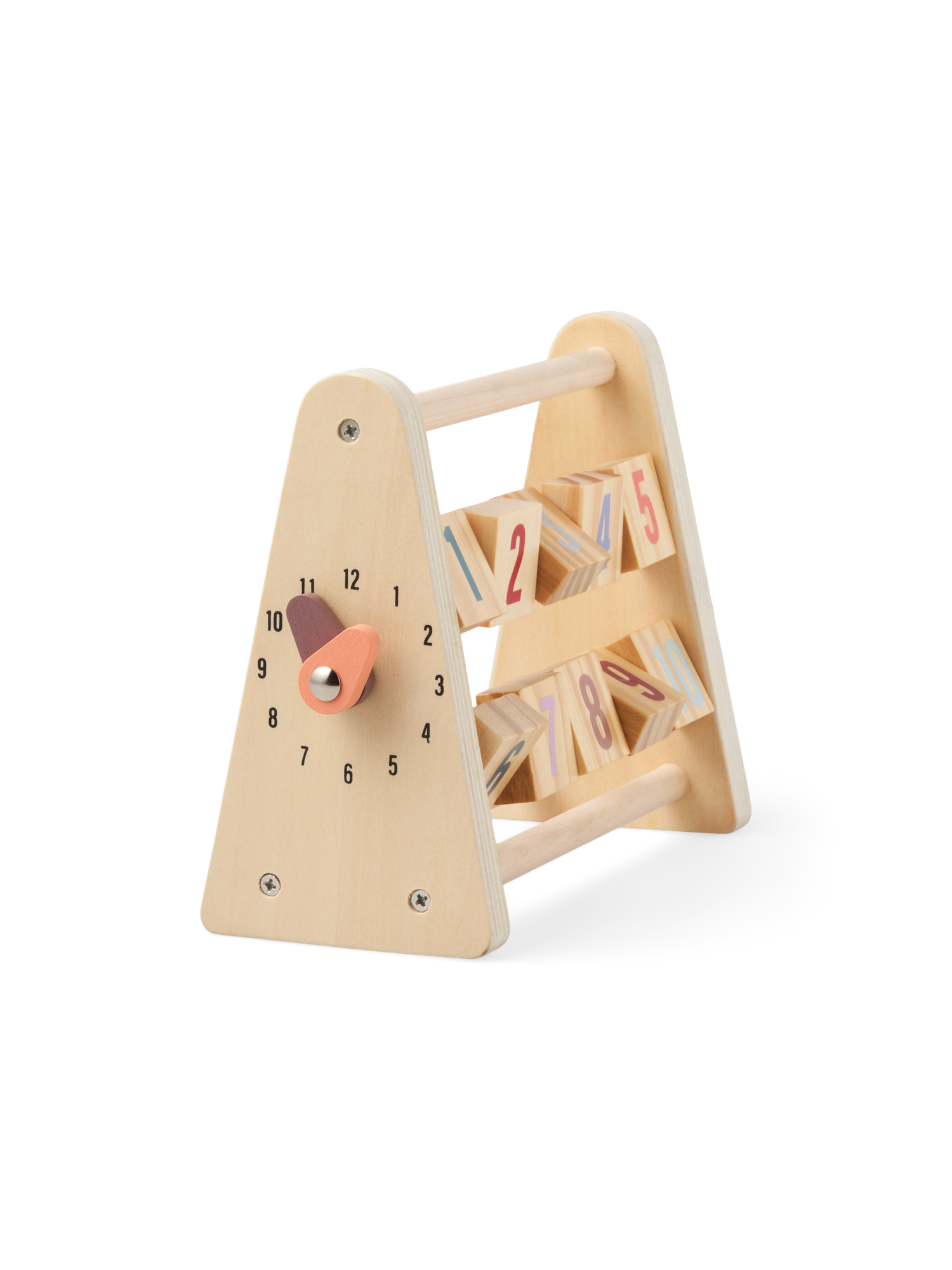 Number blocks abacus Pinewood. 19 x 9.5 x 16.5 cm