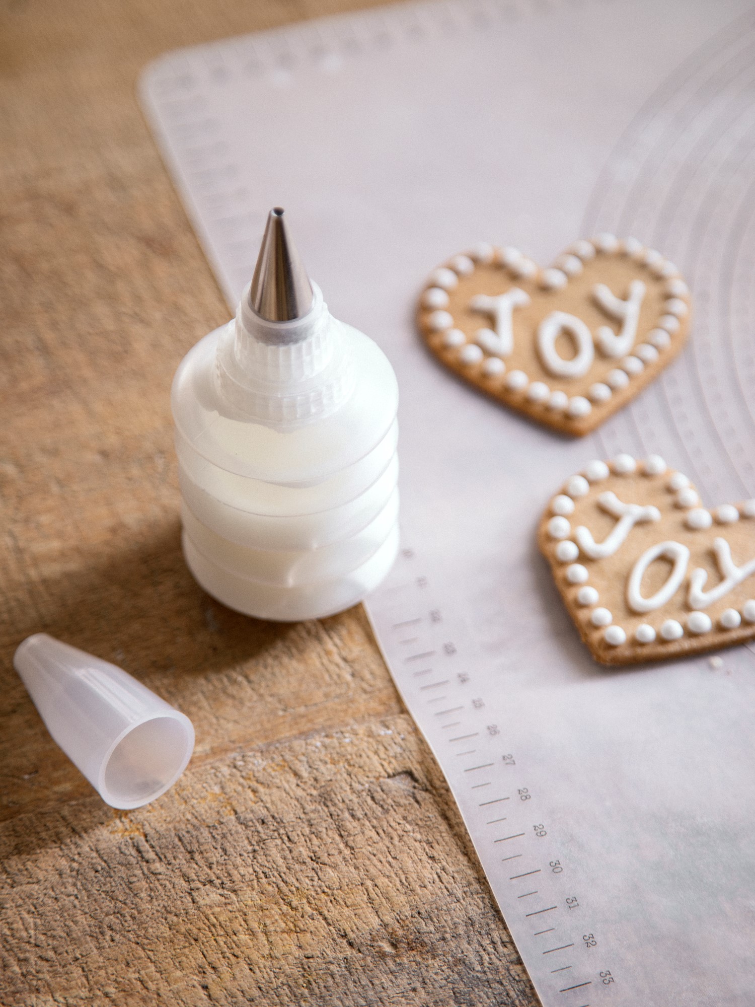 Piping bottle with nozzle Stainless steel/PET/polypropylene. 12 cm.