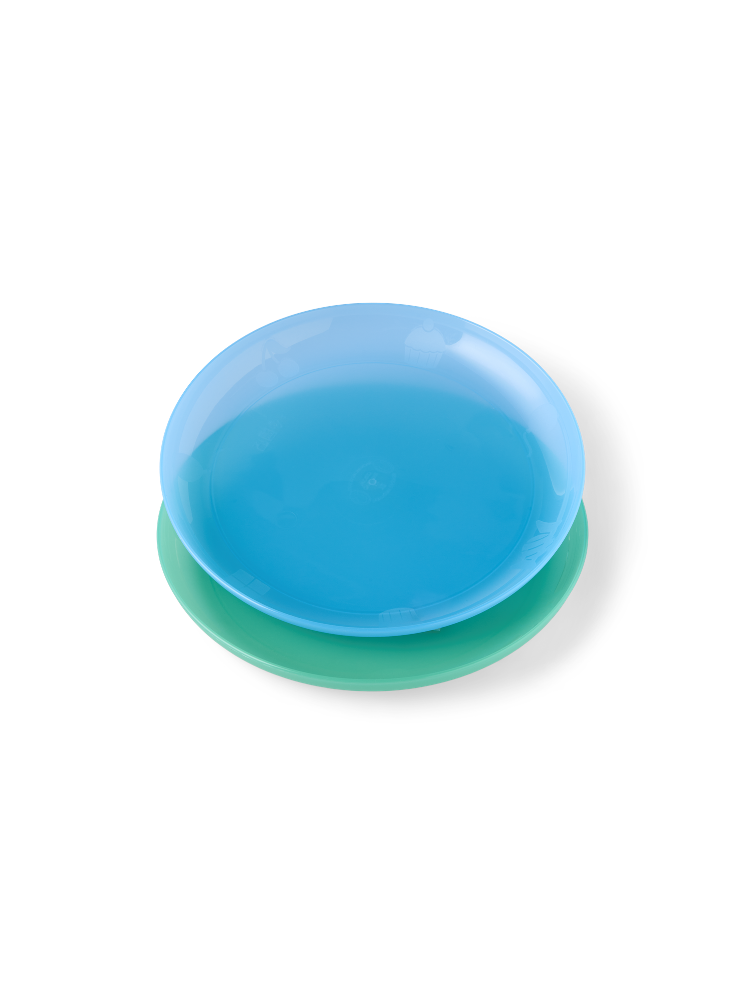 Reusable plastic plates for children 2 pcs.