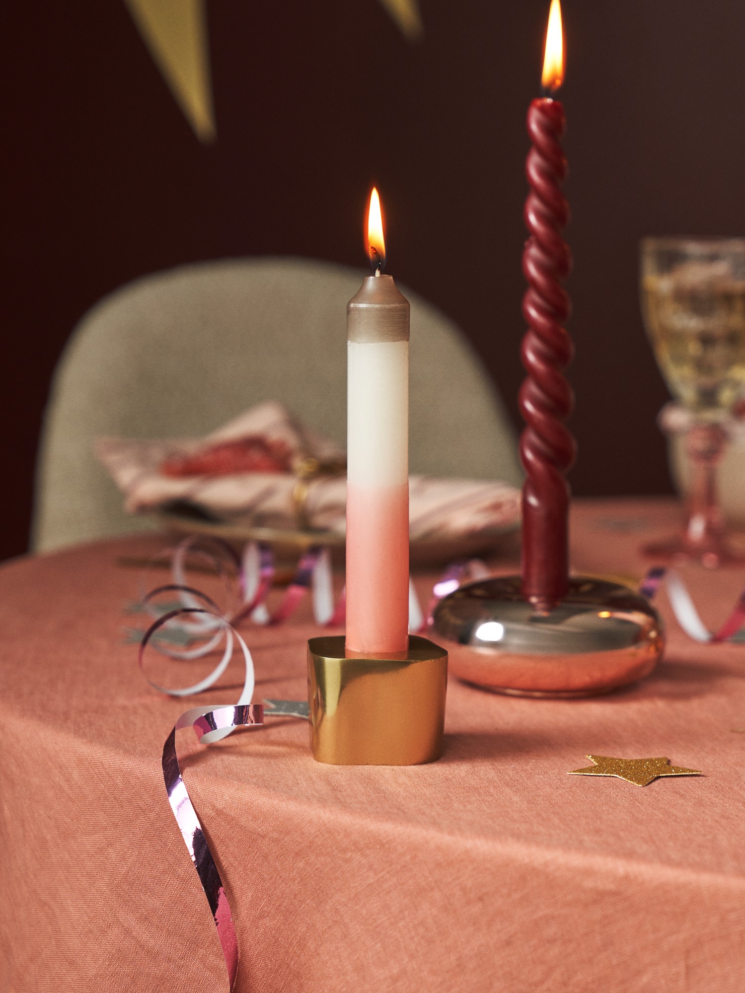 Candles 14 cm 2-pack 2.2 x 14 cm. 2 pcs. 7 hours.