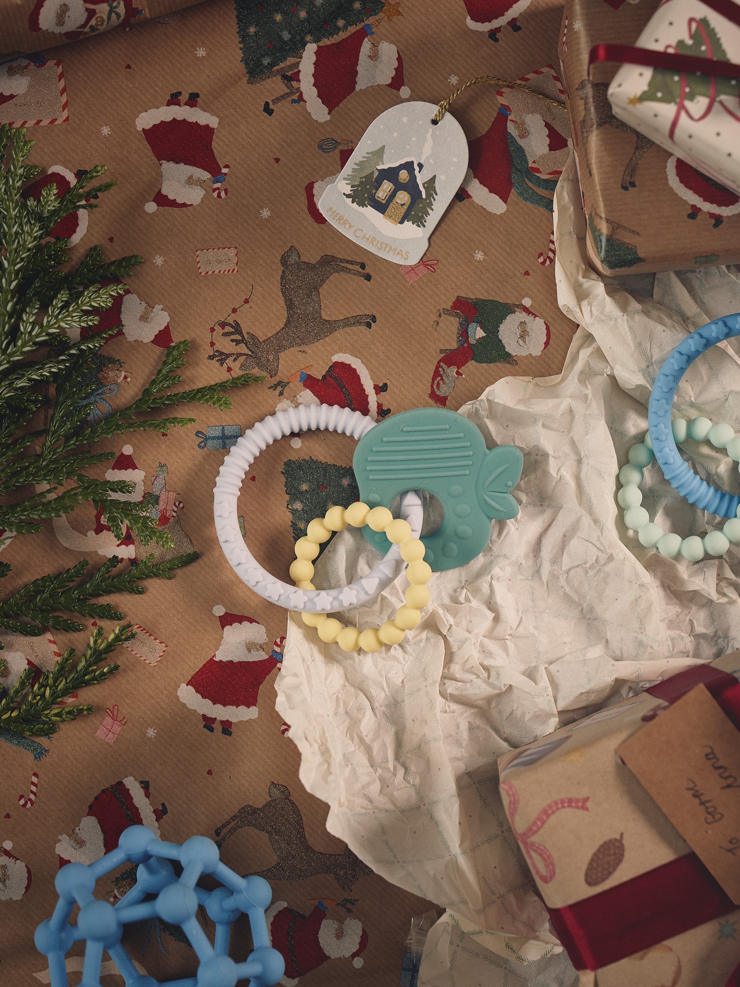 Baby teether ring Silicone. Ø6.5 cm.