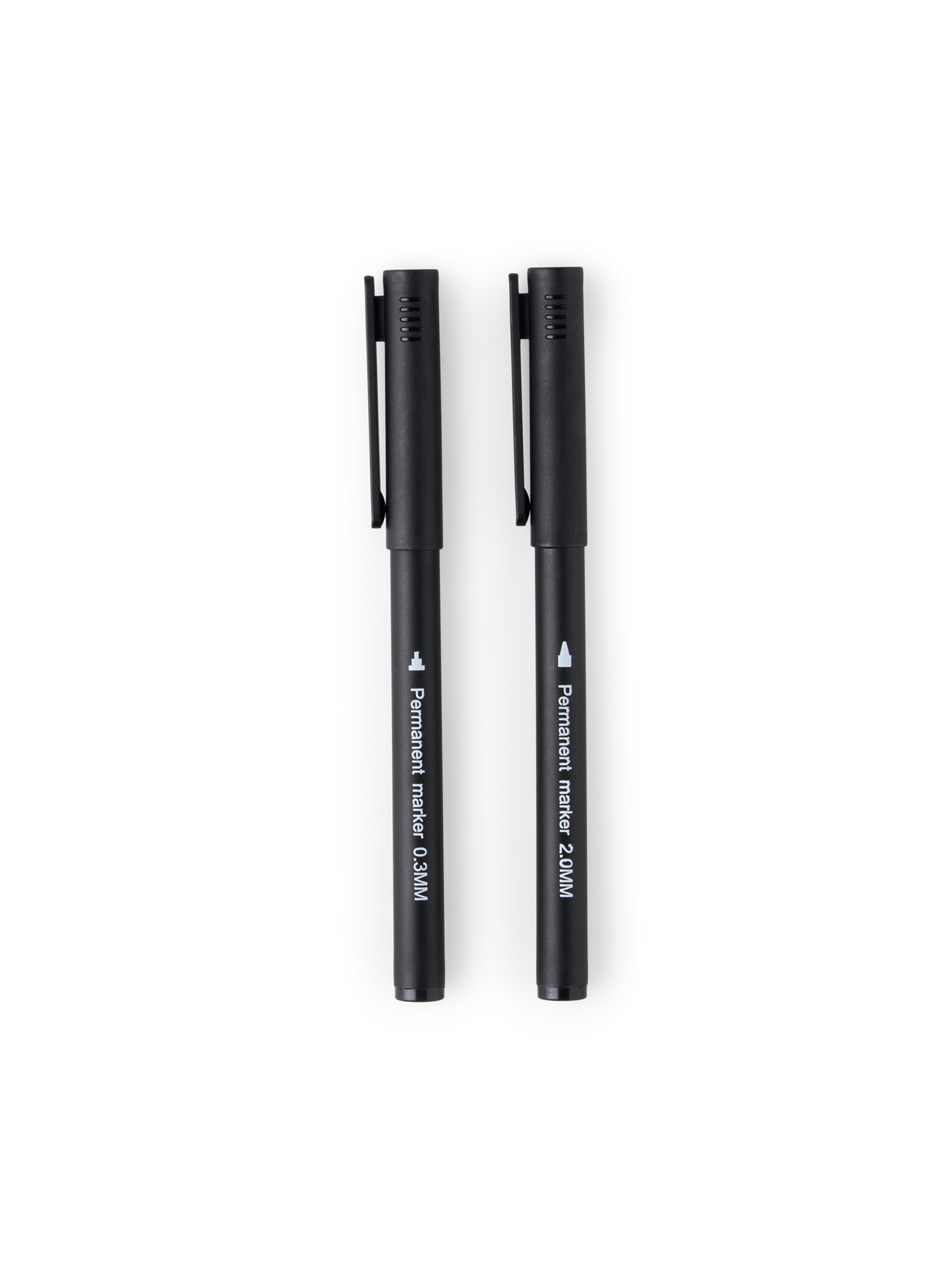 Permanent markers 2 pcs. 0.3 mm/2.0 mm.