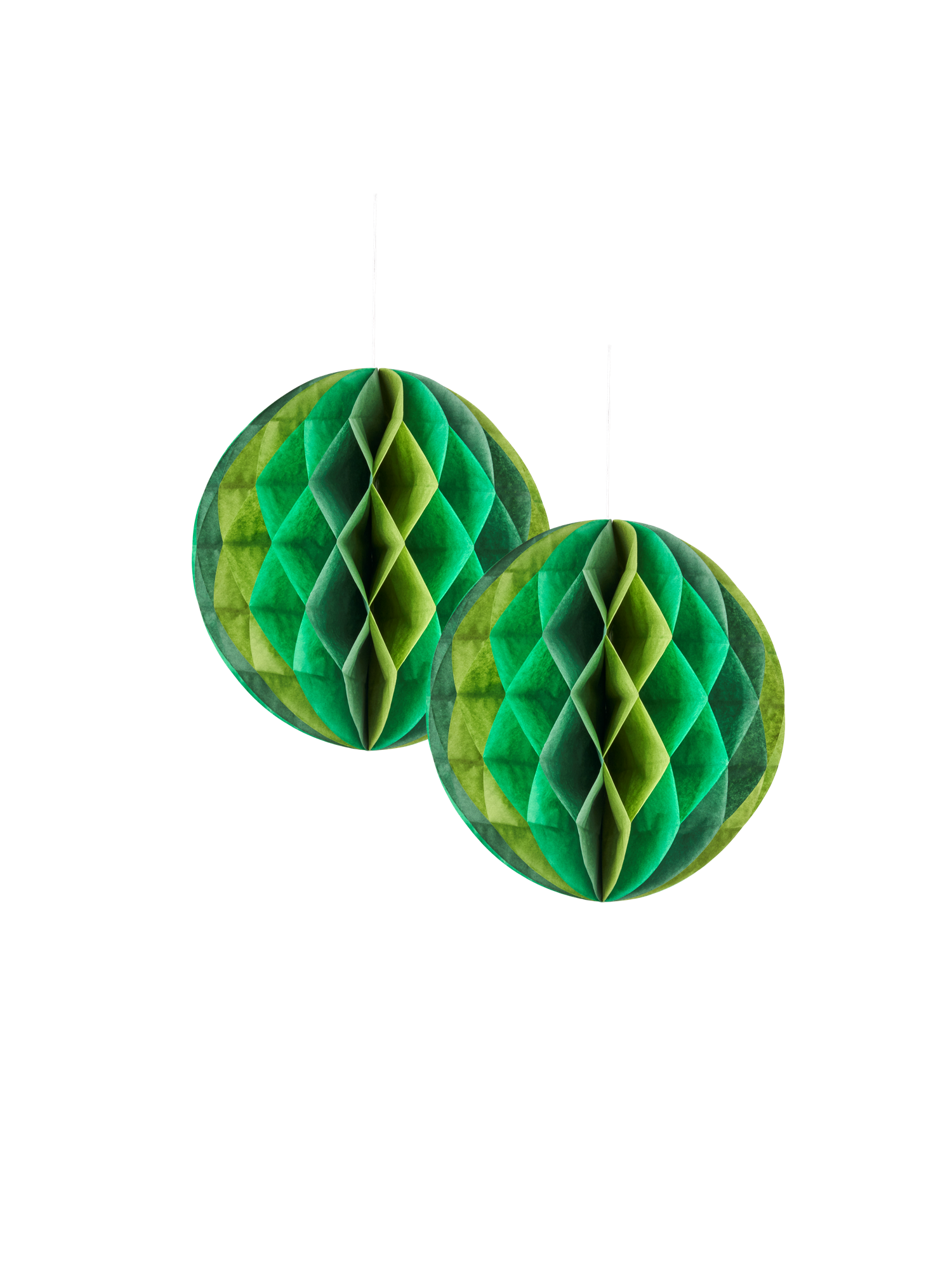 Honeycomb pompoms Paper. Ø18 cm. 2 pcs.