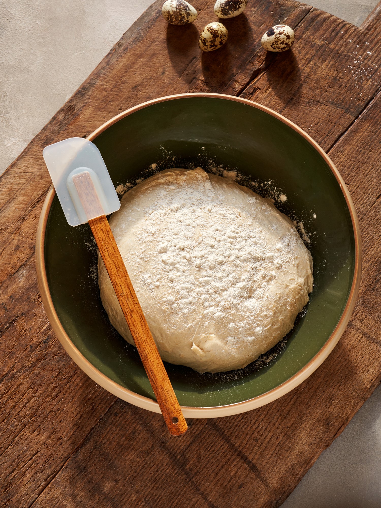 Spatula Acacia wood/silicone. 28.5 cm.