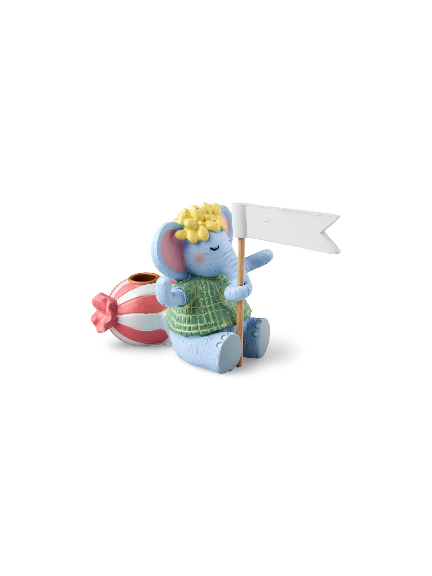 Birthday figurine candleholder 7 x 7.3 x 8.3 cm.