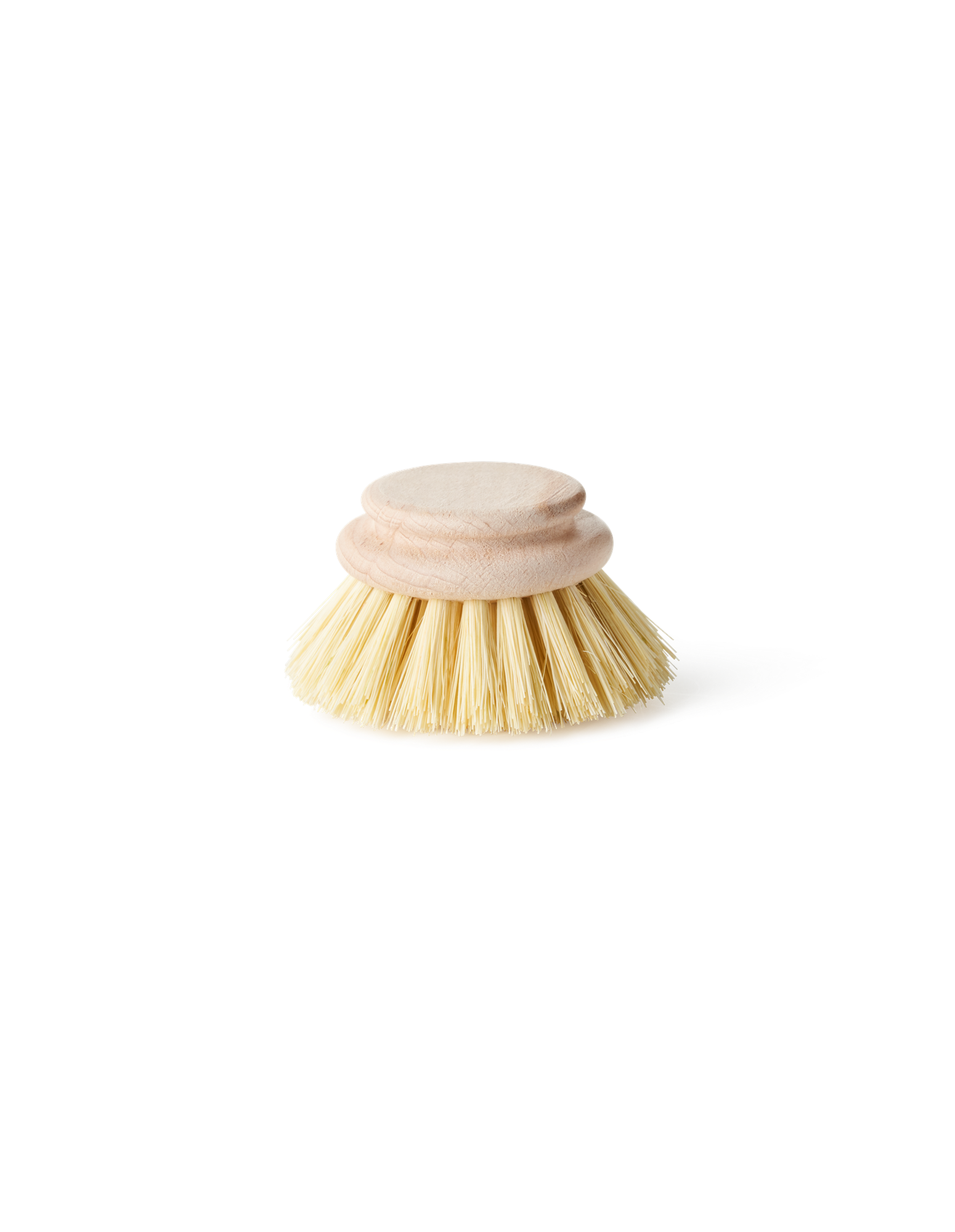 Dish Brush Head Beech wood/tampico fibre. Ø4 cm.