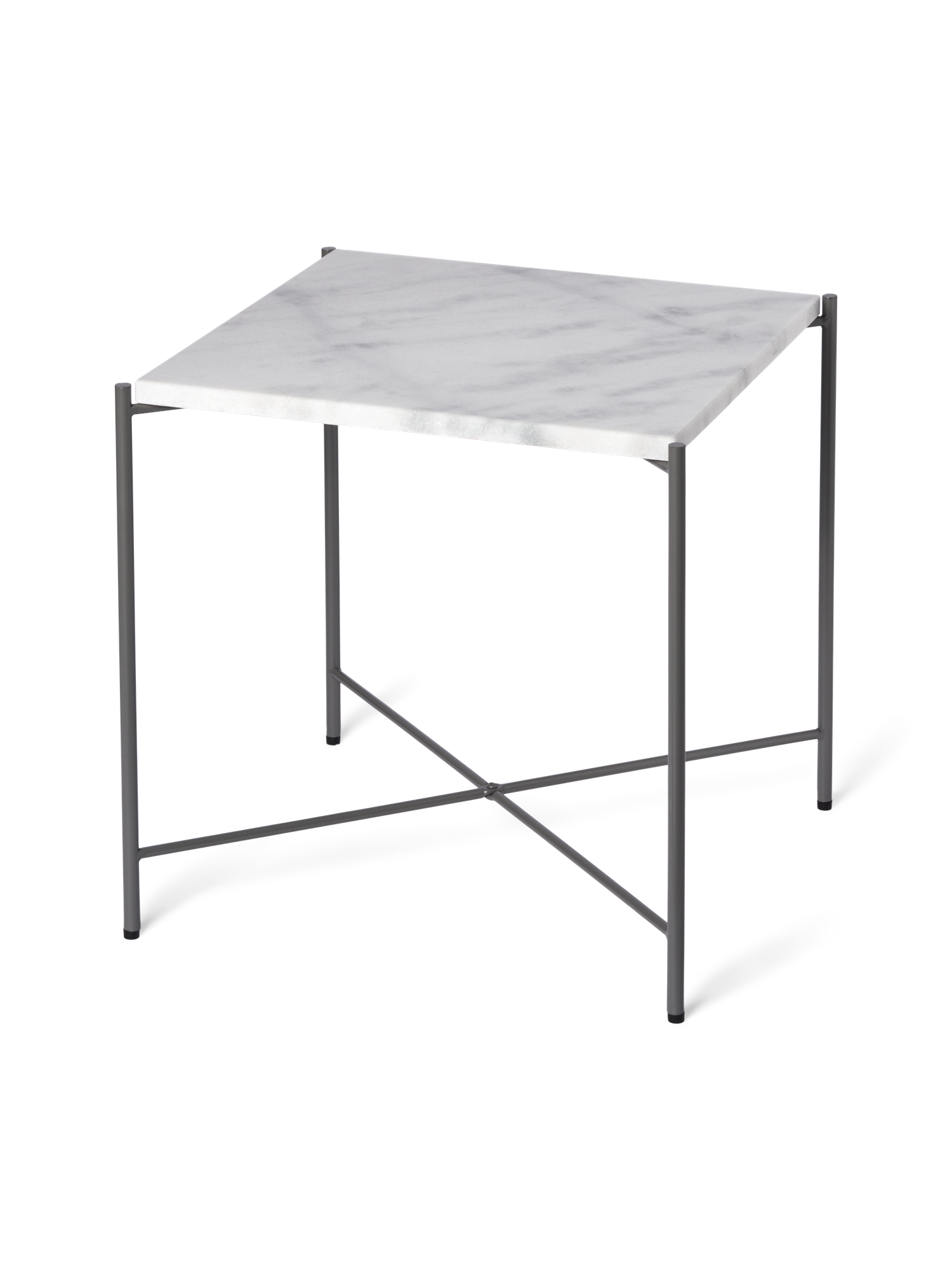 Side table Marble/iron. 40 x 40 x 40 cm.