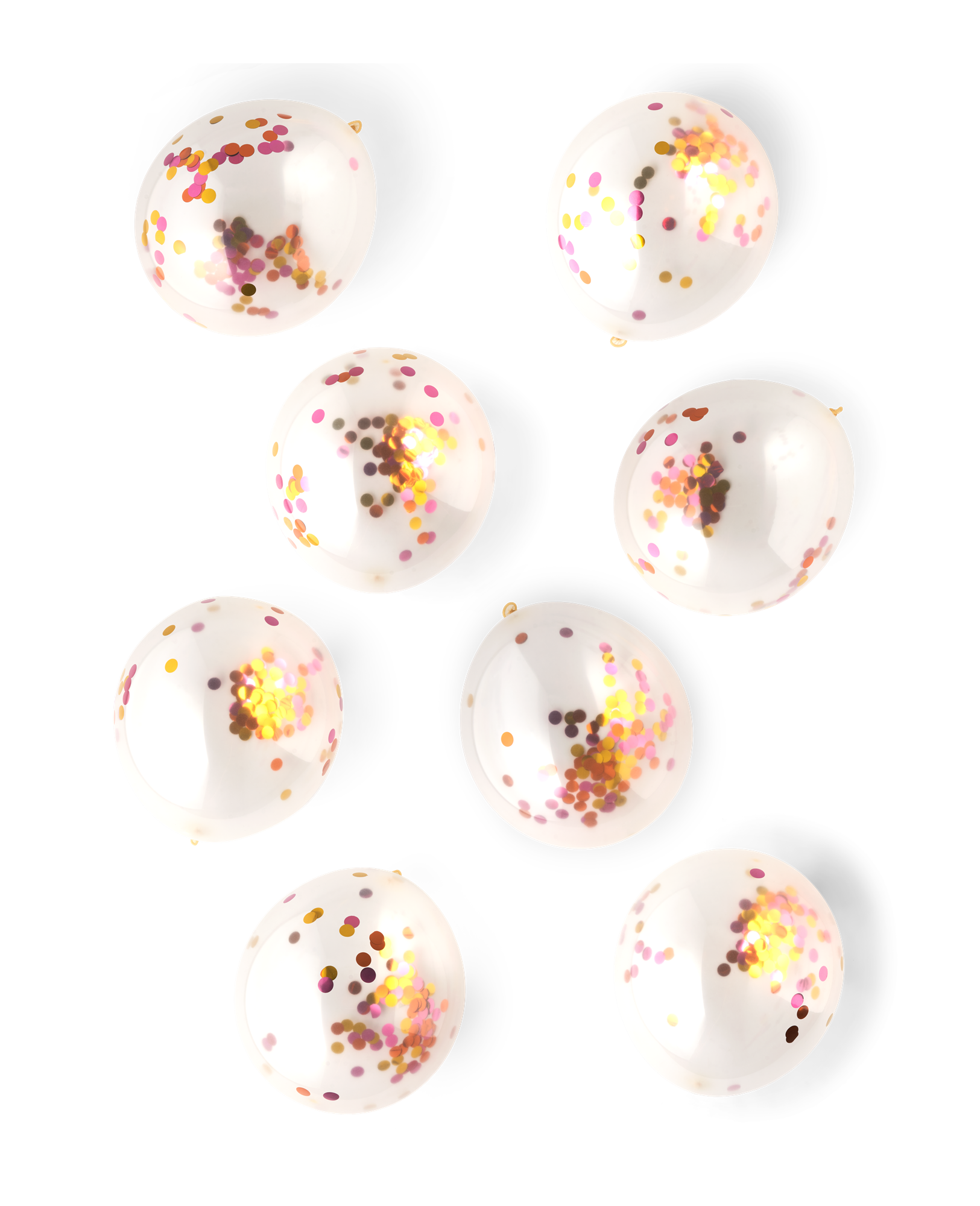 Balloons with confetti Ø30 cm. 6 pcs.