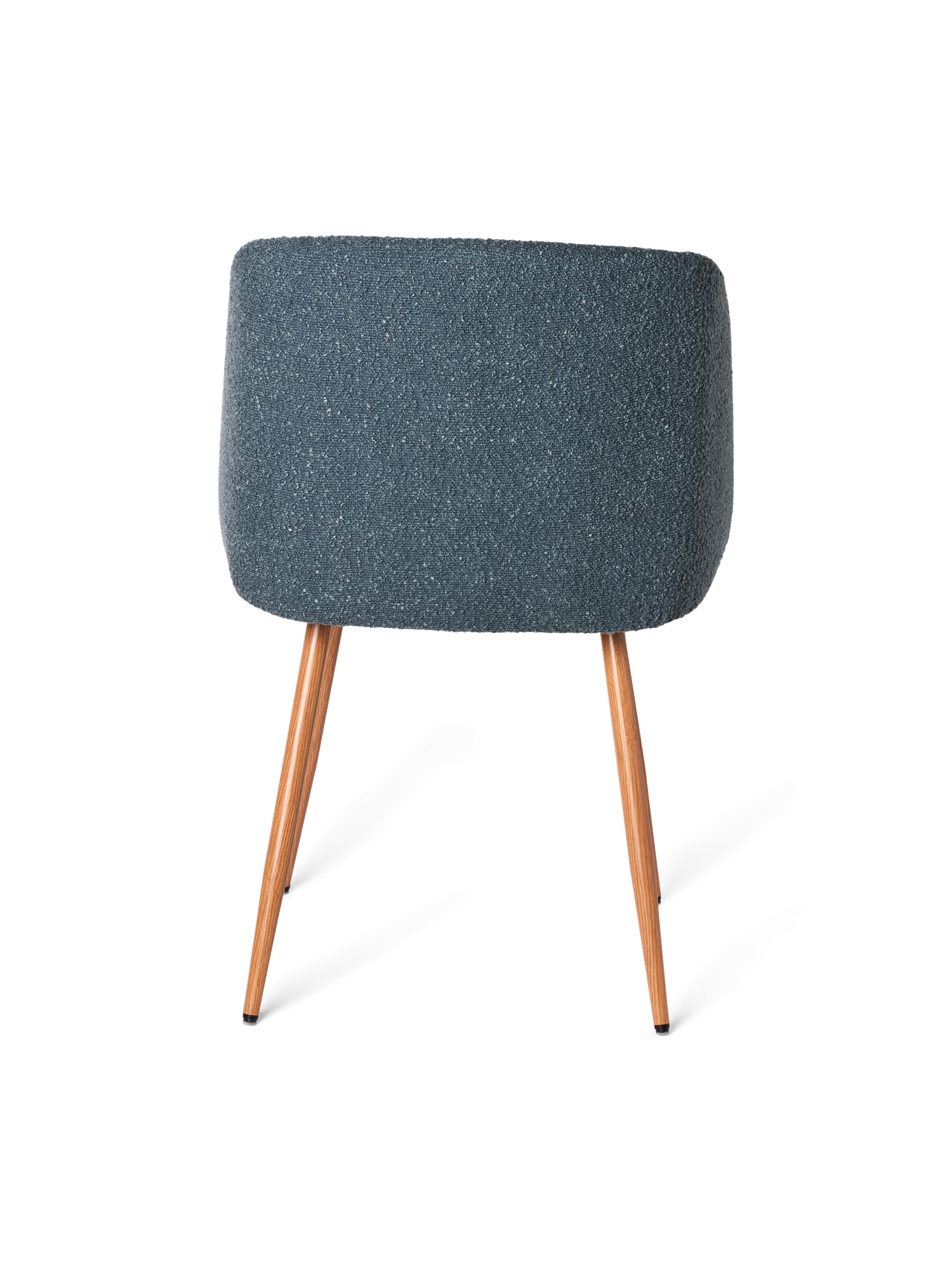 Chair with bouclé fabric Iron/polyester/polyurethane. 50 x 42,5 x 81 cm.