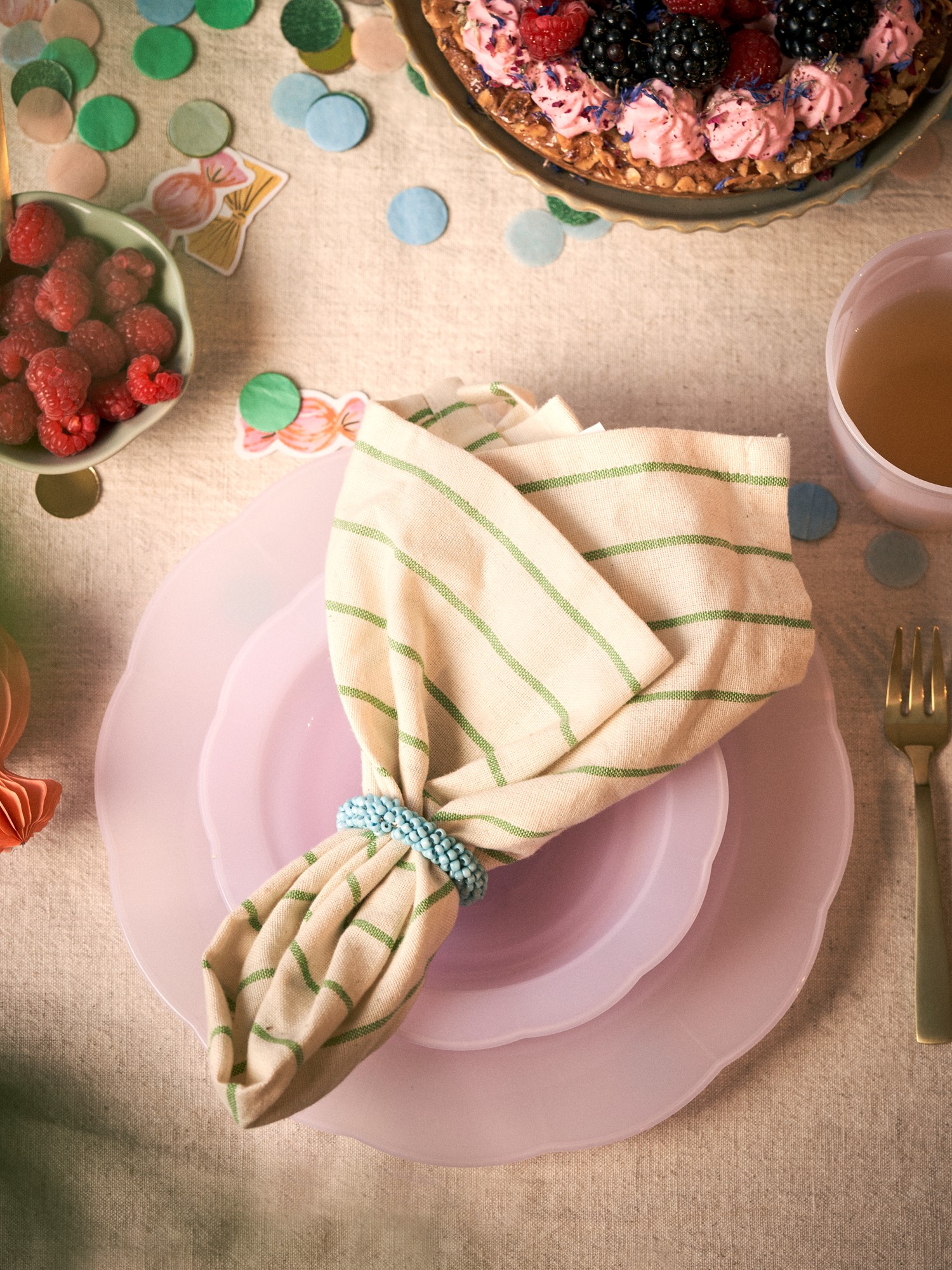 Reusable plastic plates 4-pack Ø24. 4 pcs.