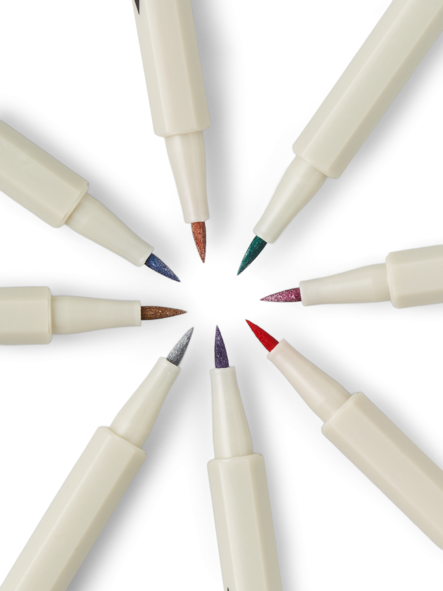 Metallic brush pens 4 pcs.